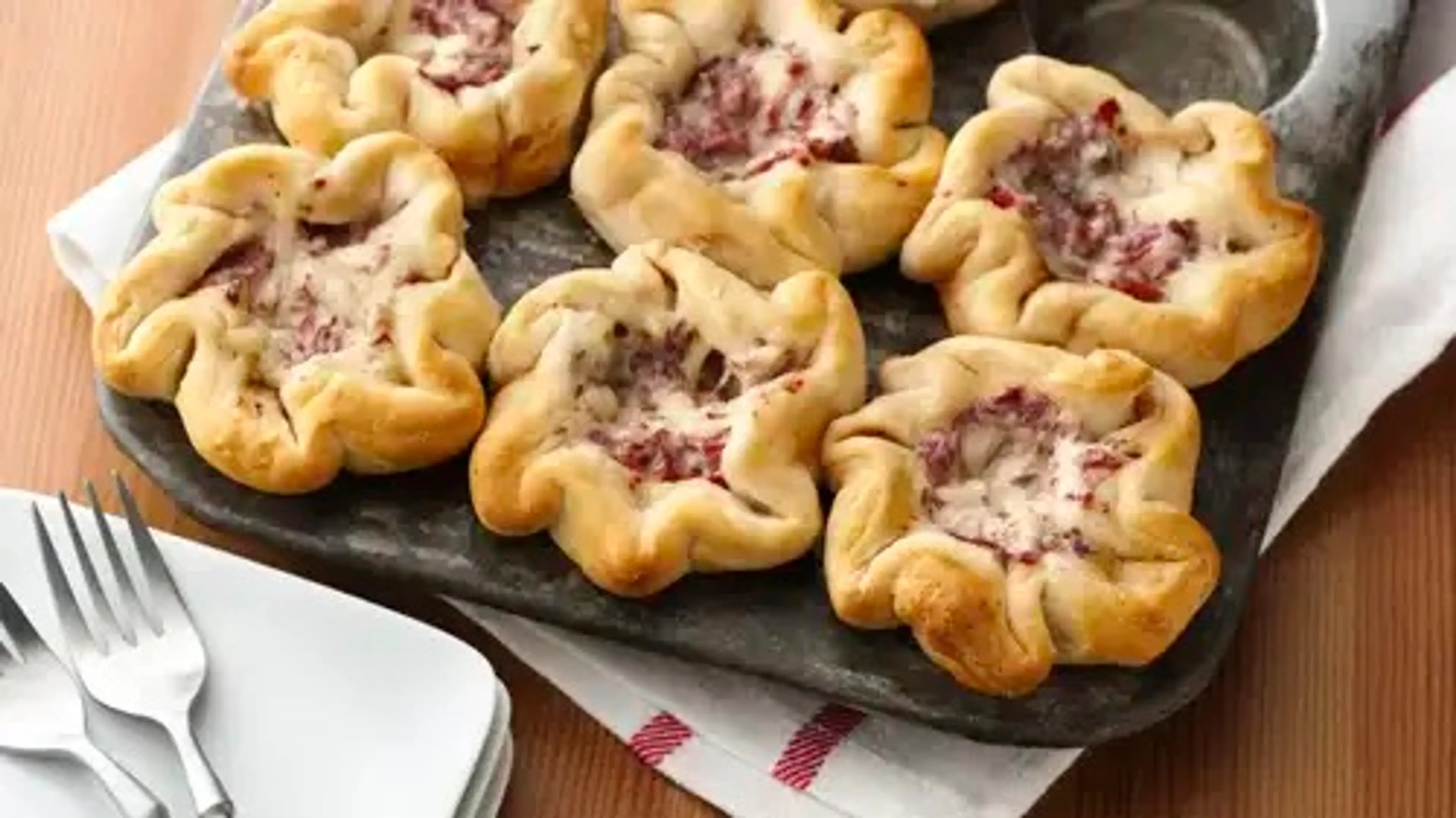 Corned Beef and Swiss Mini Pot Pies