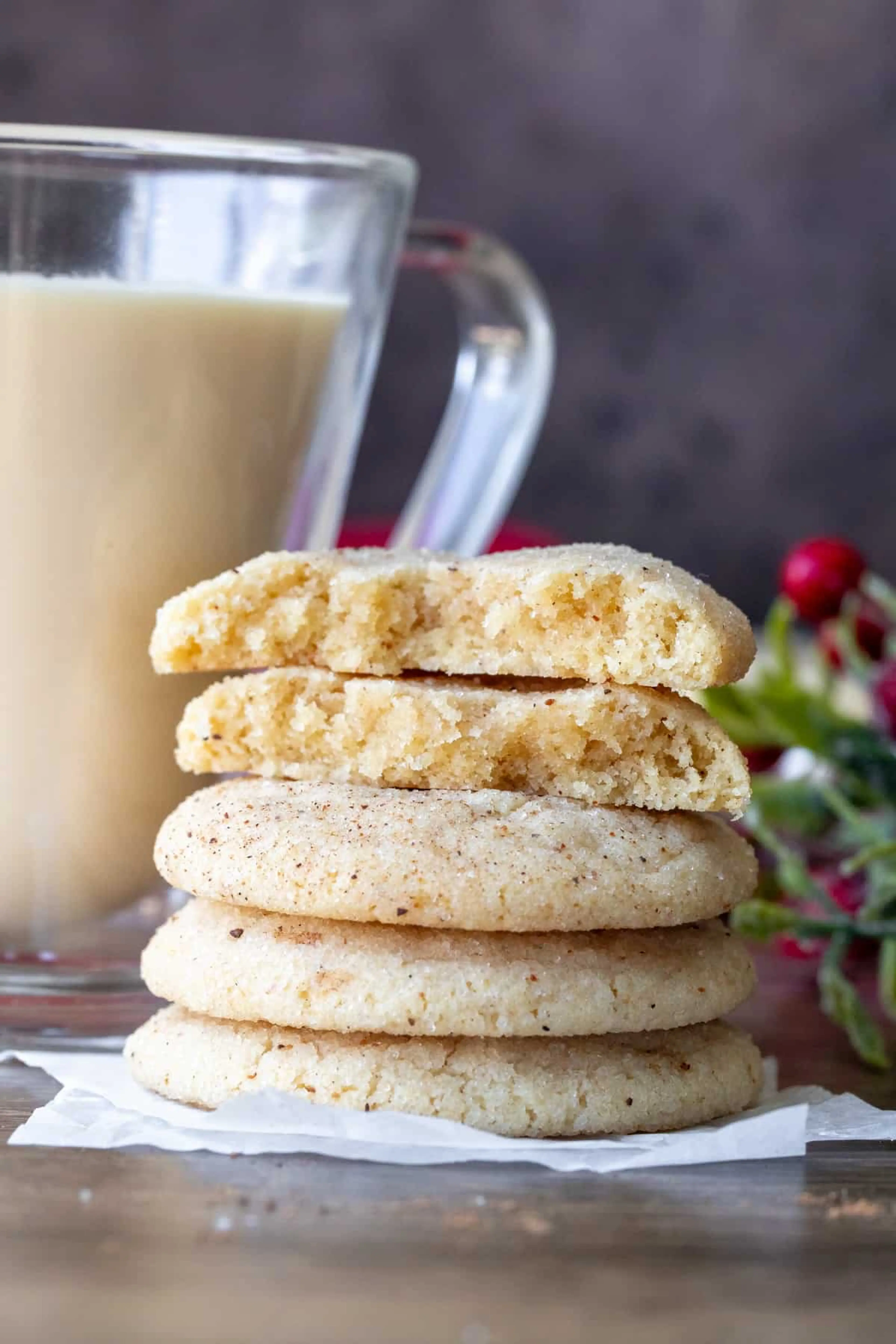 Eggnog Snickerdoodles
