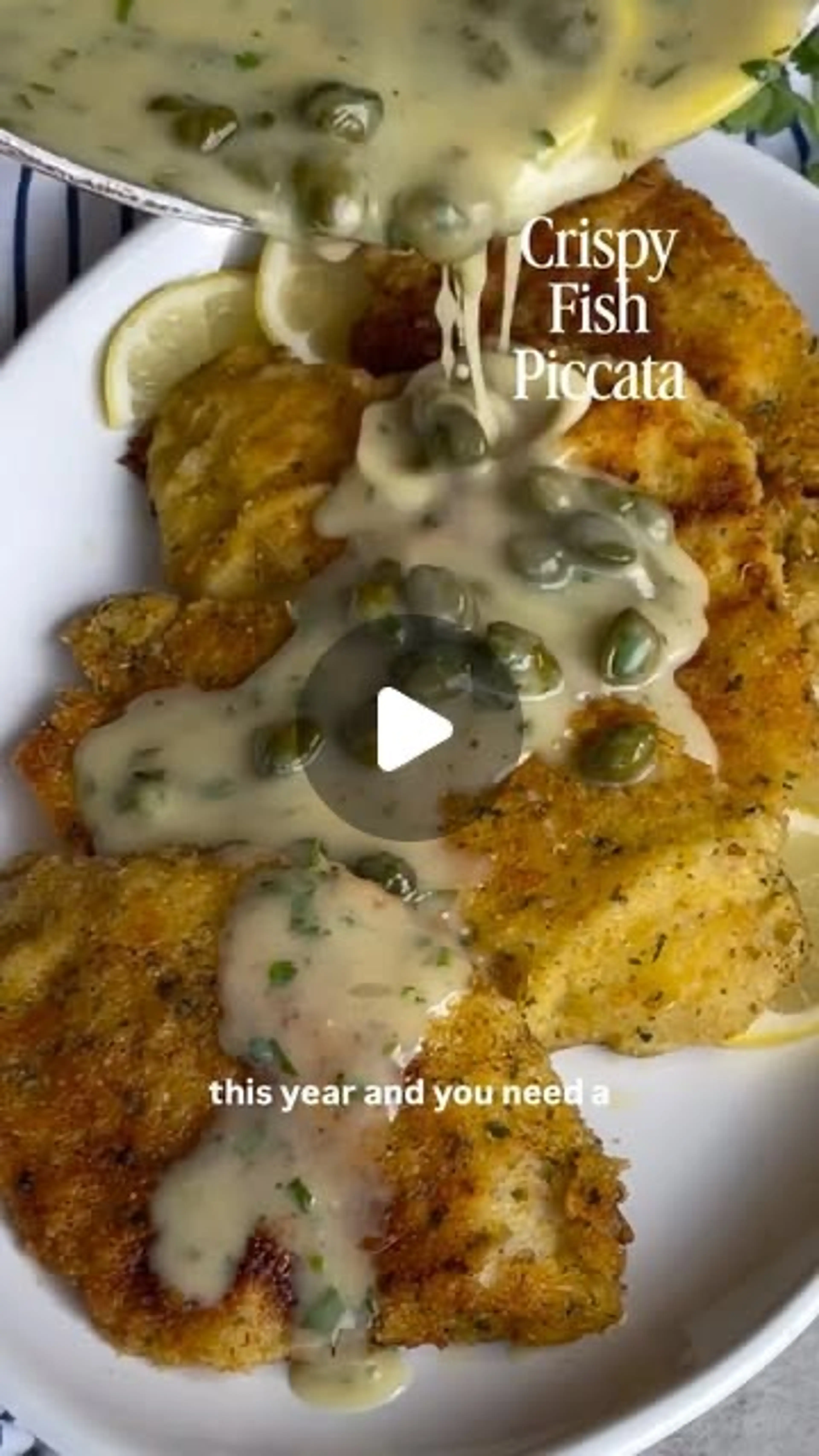 Crispy Fish Piccata with Lemony Caper Butter Sauce Is the An