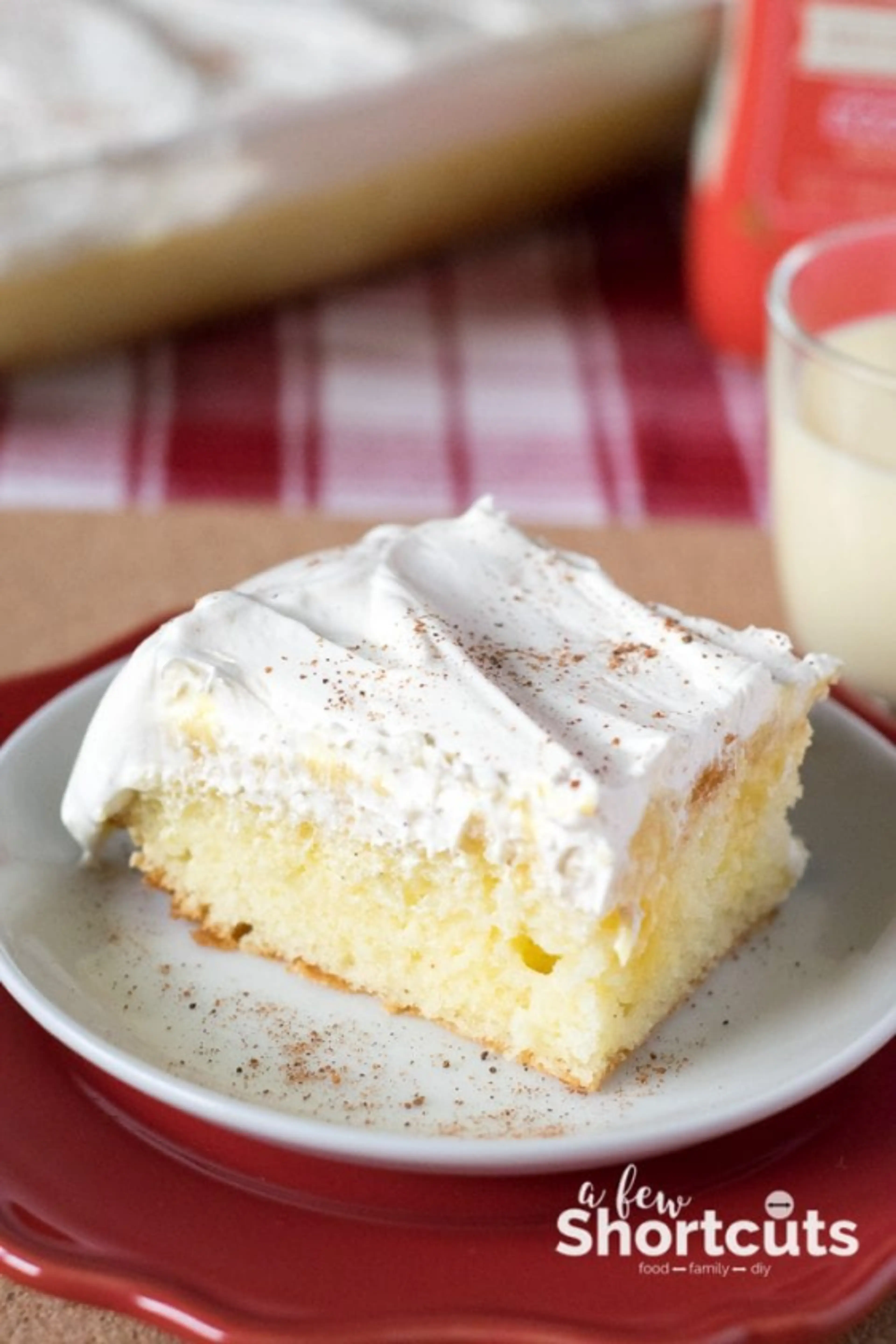 Eggnog Poke Cake