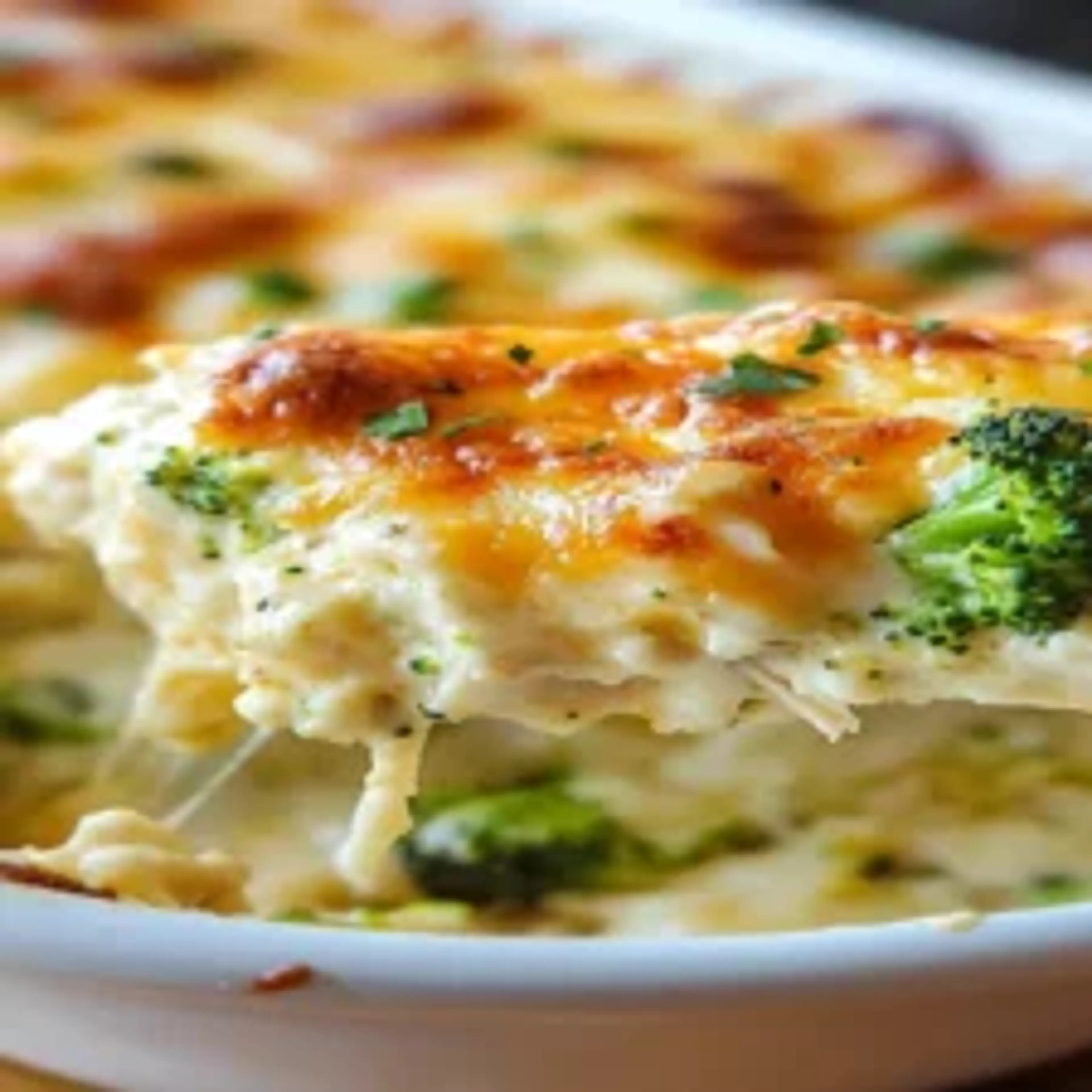 Keto Chicken Broccoli Cheese Casserole