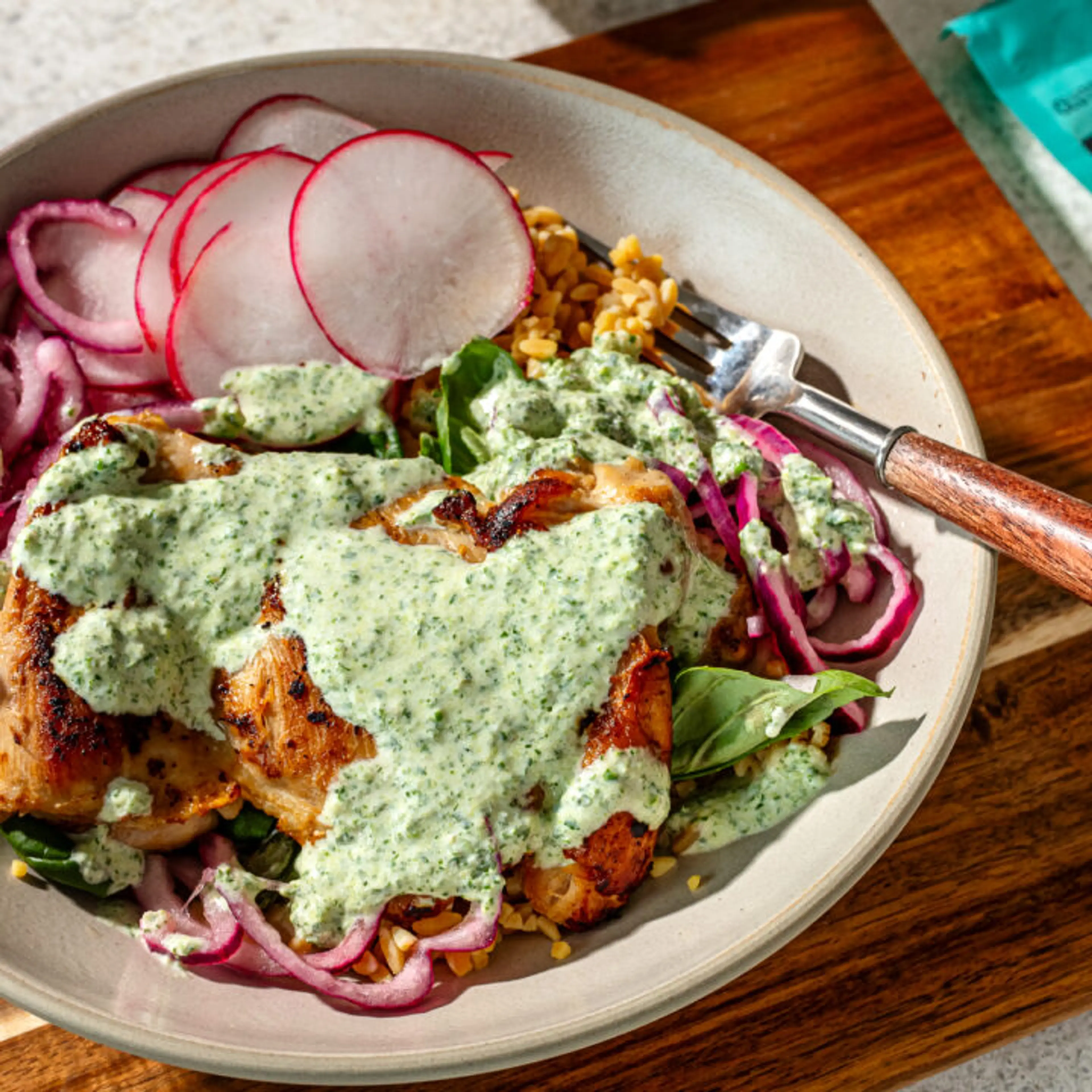 Green Goddess Chicken Thighs