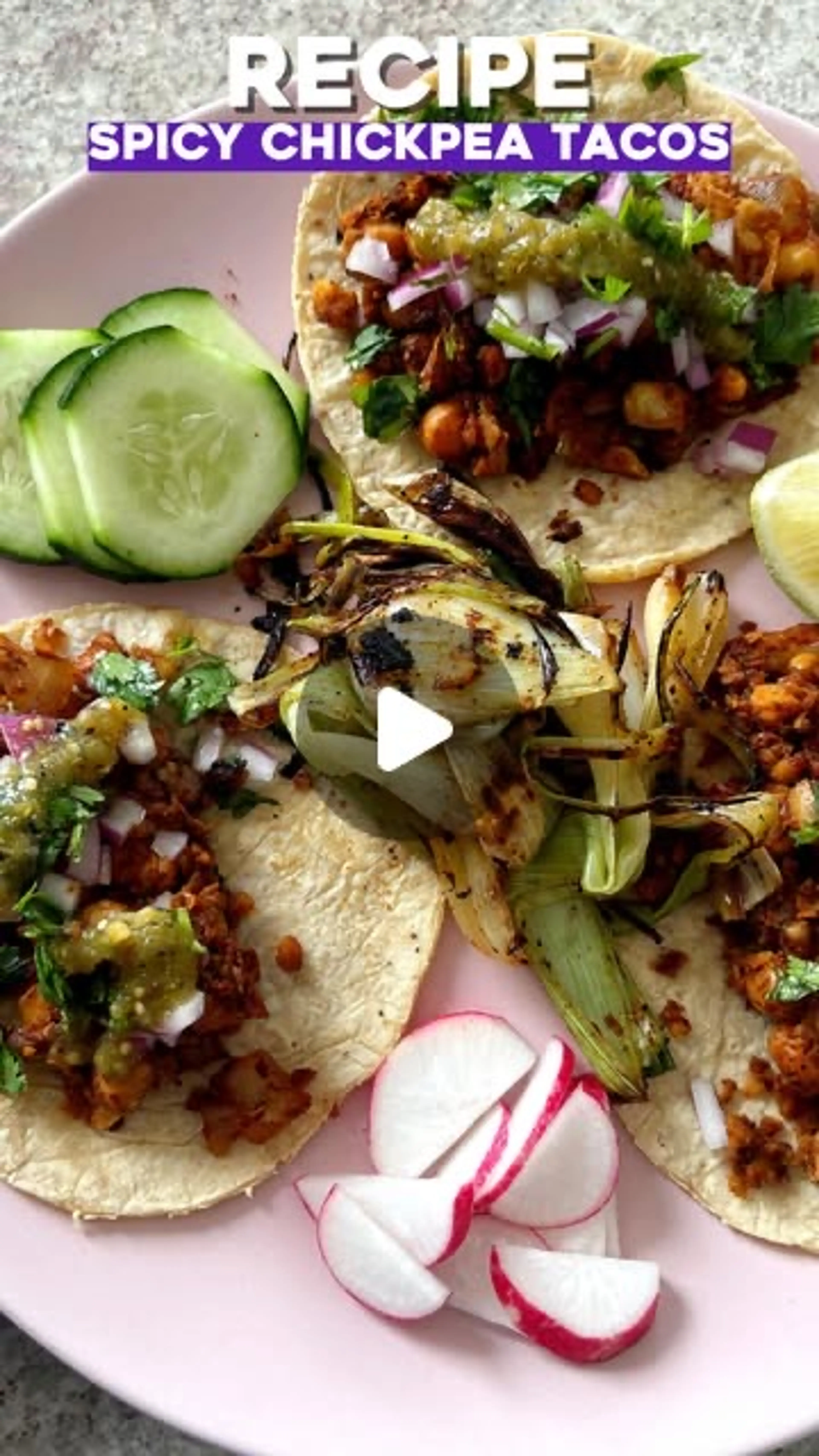 Spicy Chickpea Tacos