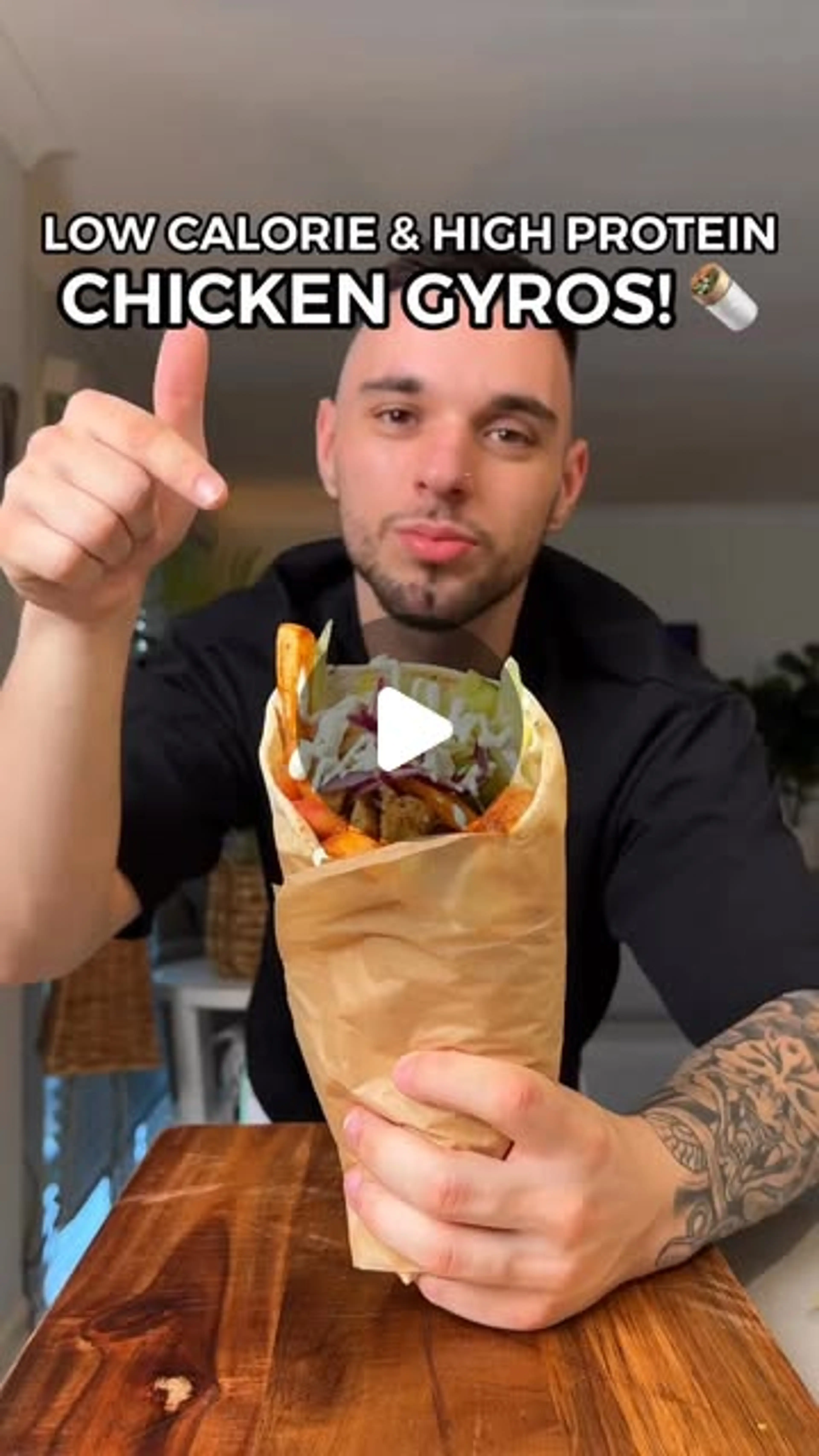 Low Calorie High Protein Chicken Gyros With Taziki Sauce