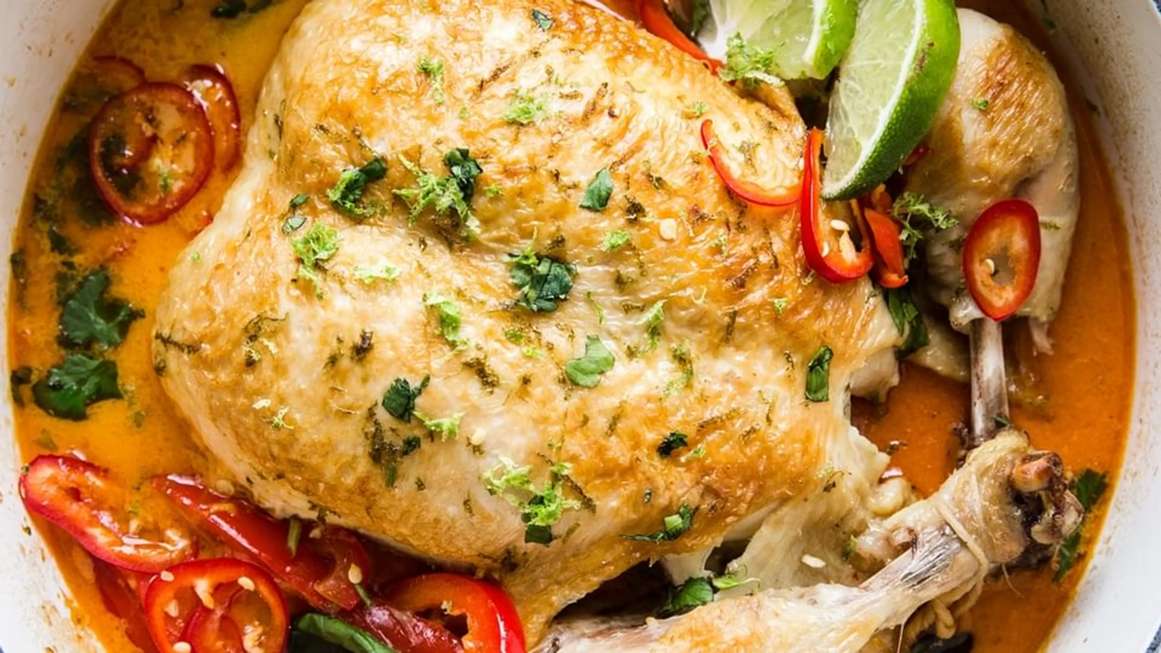 Whole Coconut Curry Chicken