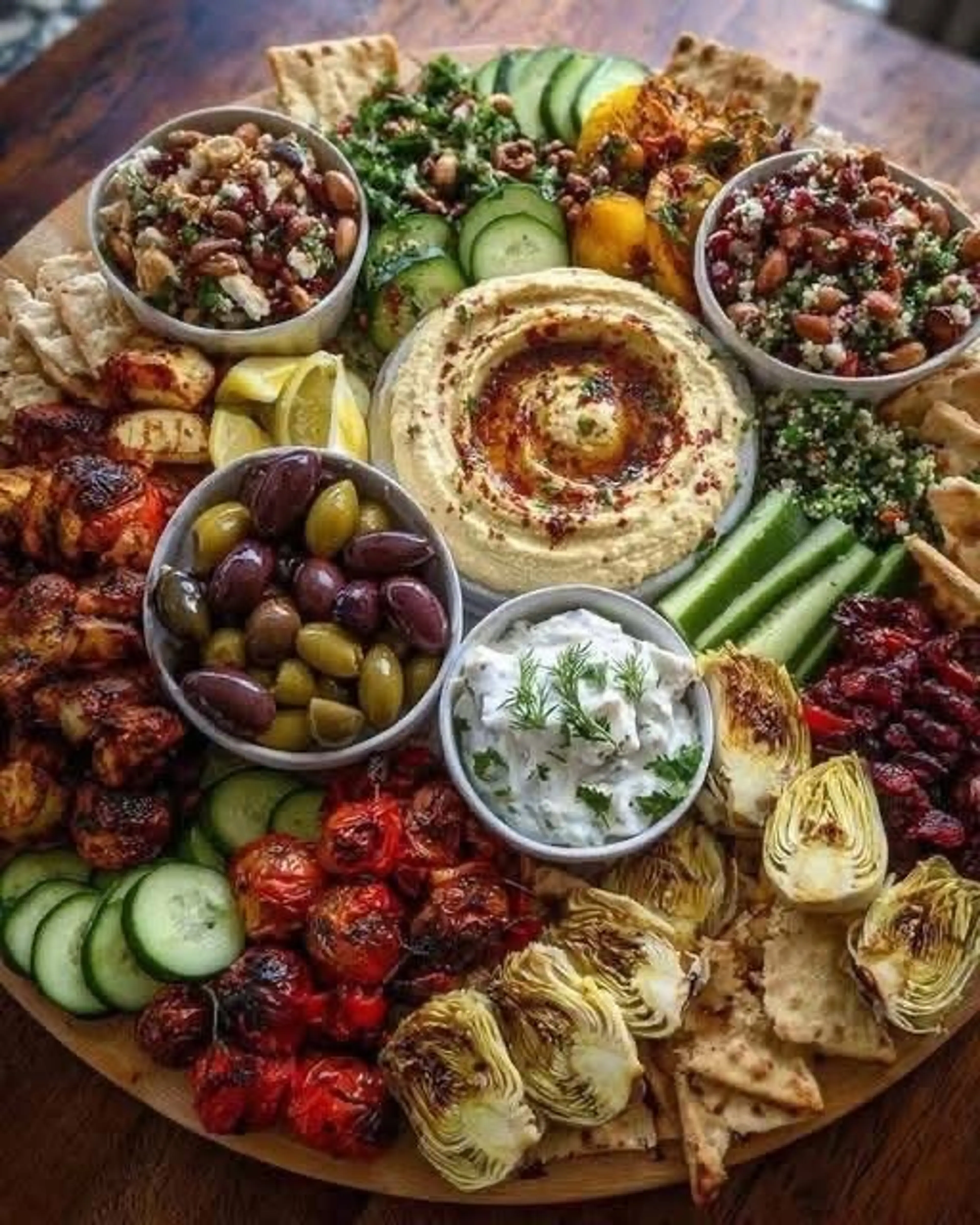 Mediterranean Mezze Tapas Platter
