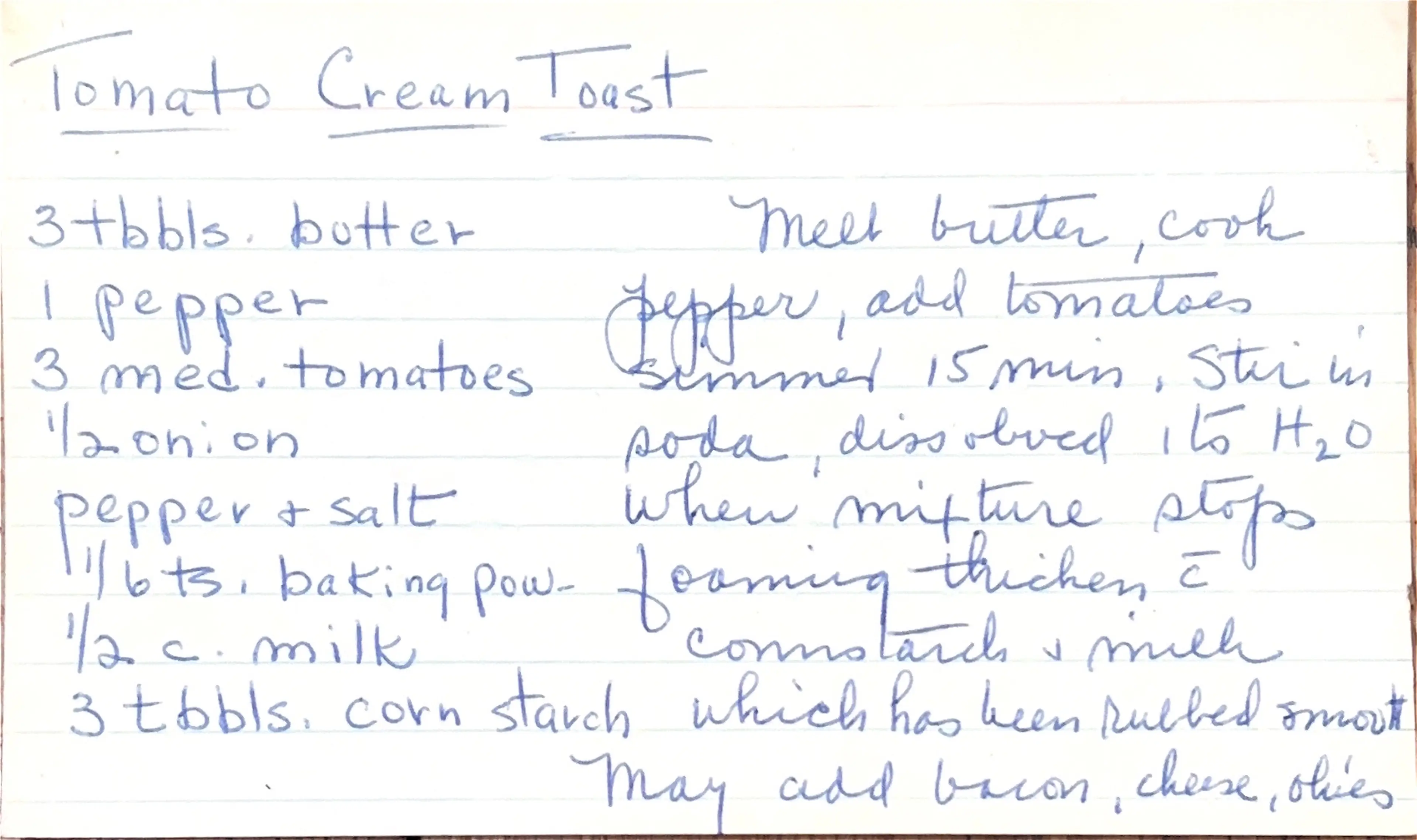 Tomato Cream Toast