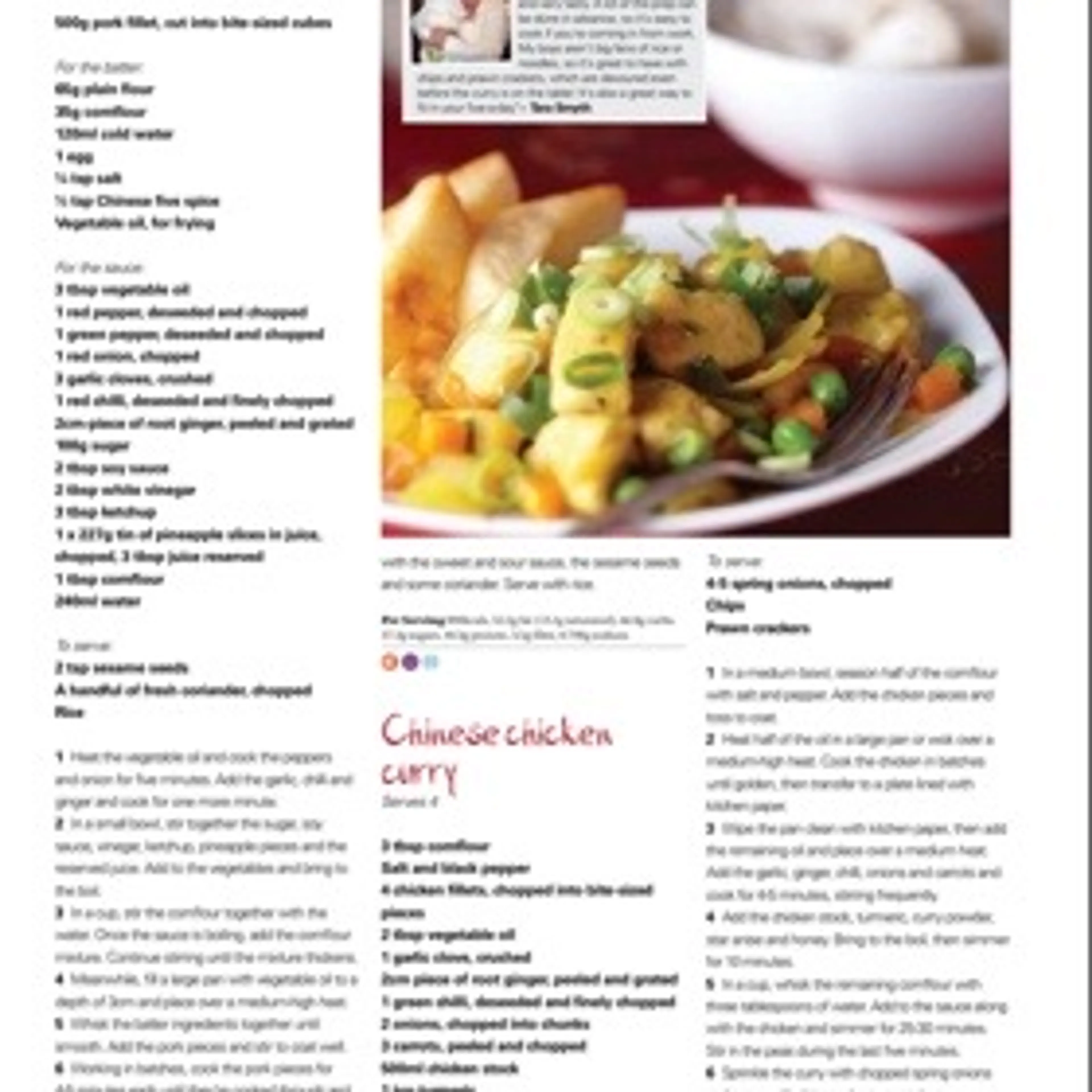 Sweet And Sour Pork In Crispy Batter