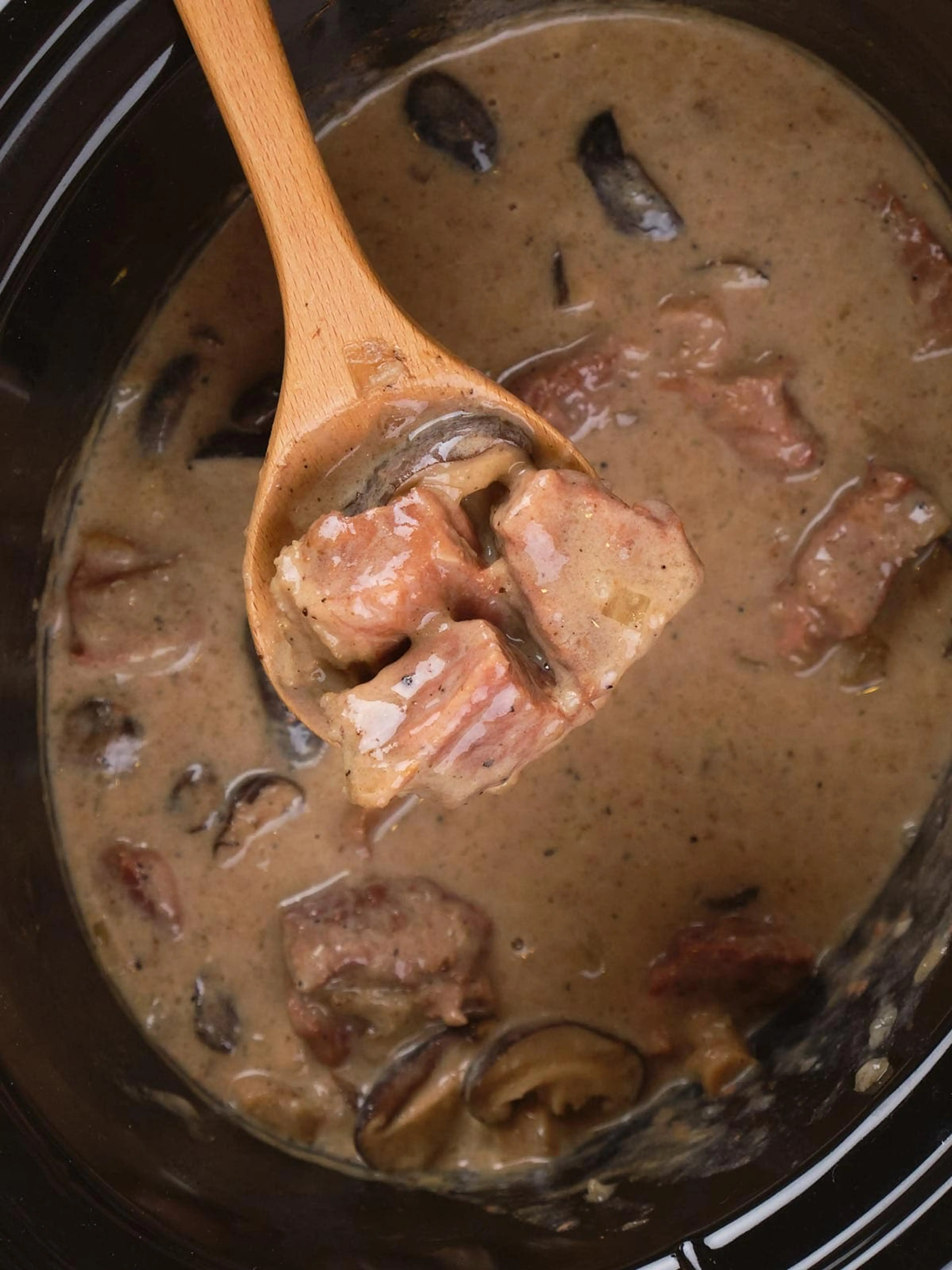 Keto Beef Stroganoff (Crock Pot Slow Cooker)
