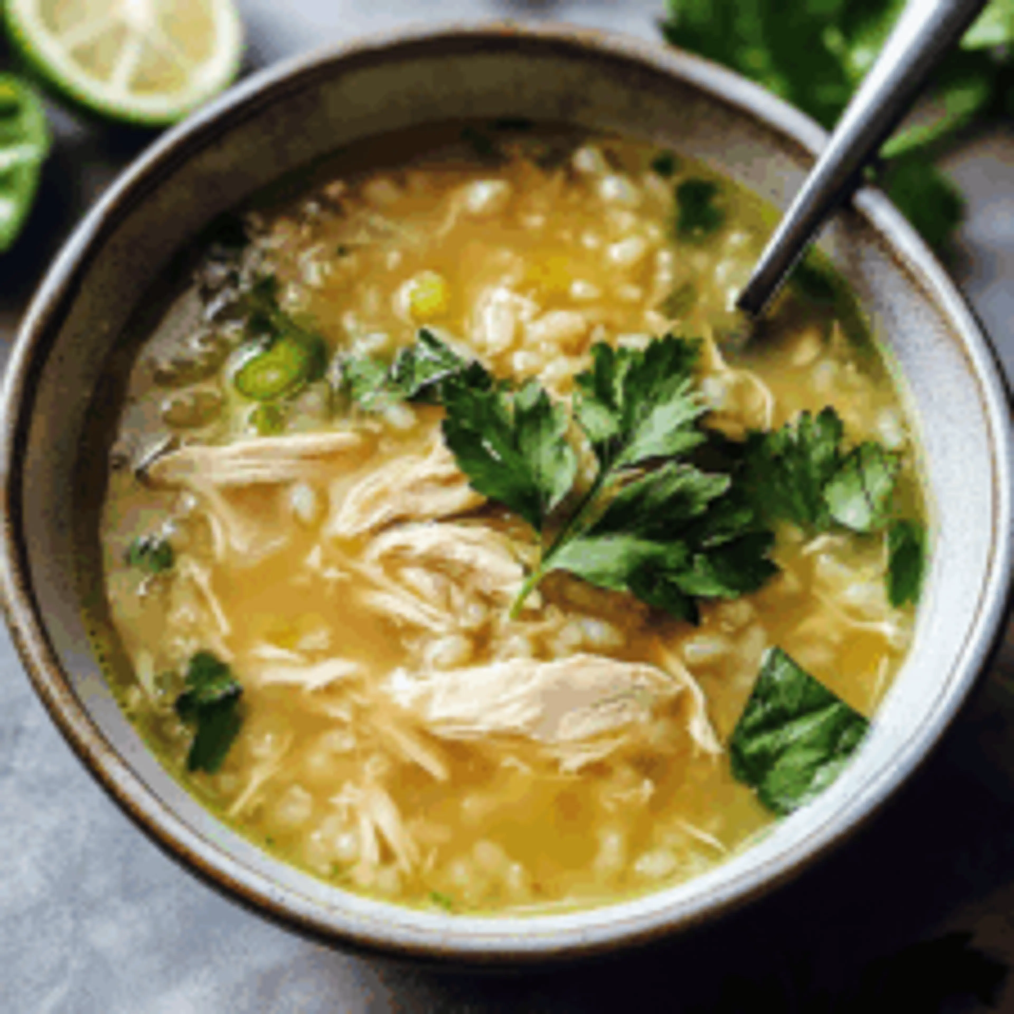 Chicken Ginger Rice Soup