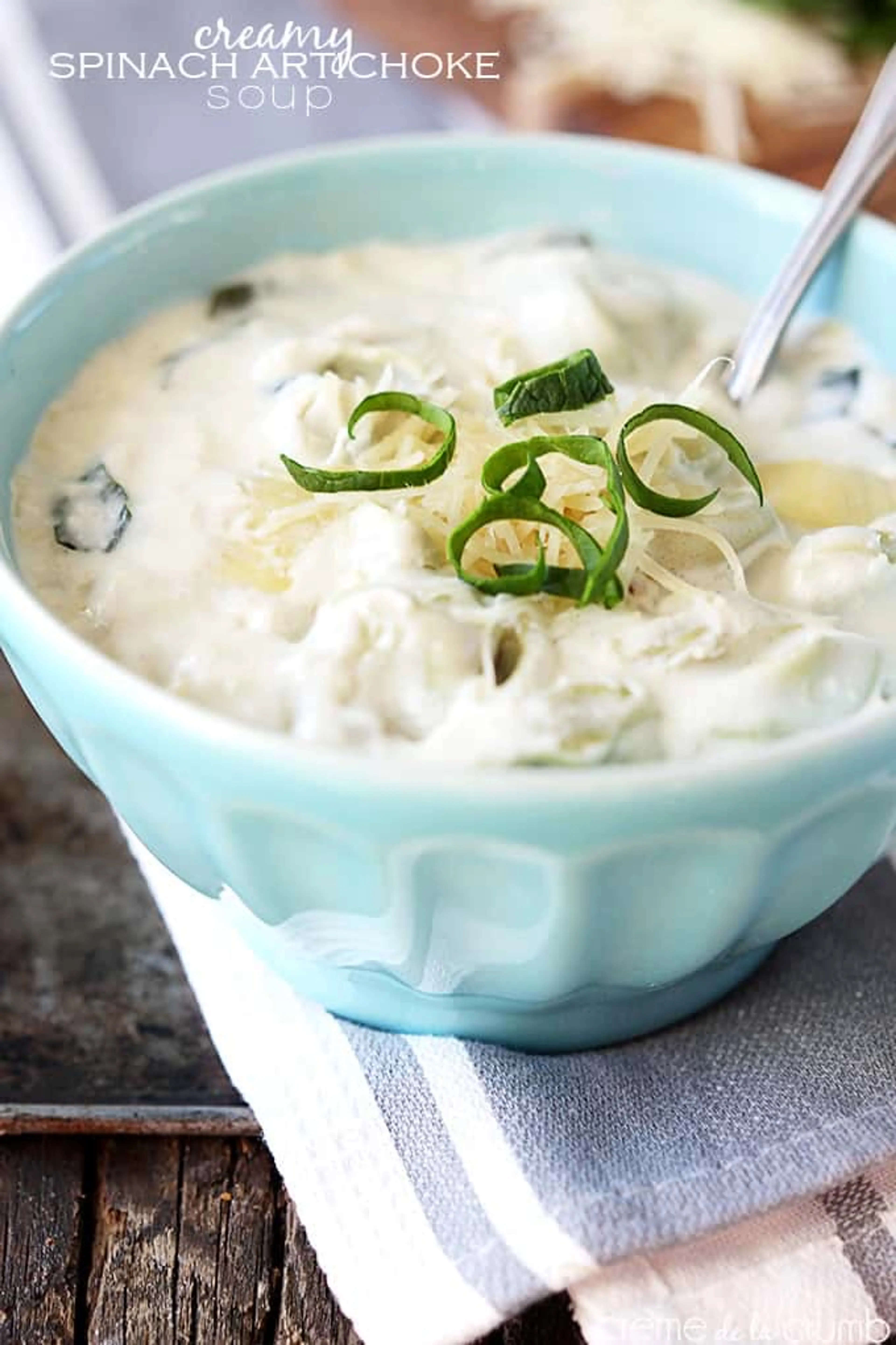 Creamy Spinach Artichoke Soup