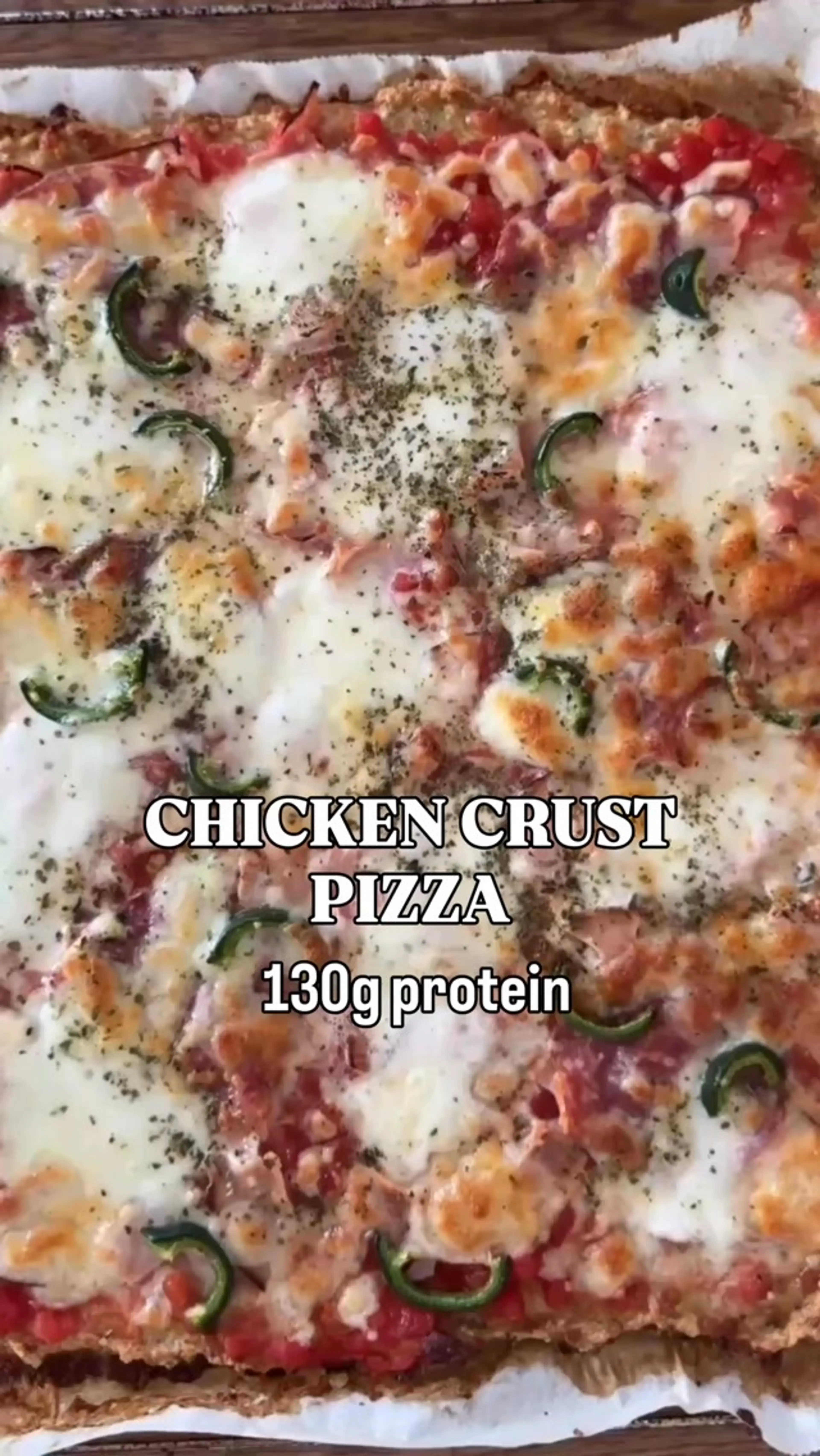 Chicken Crust Pizza