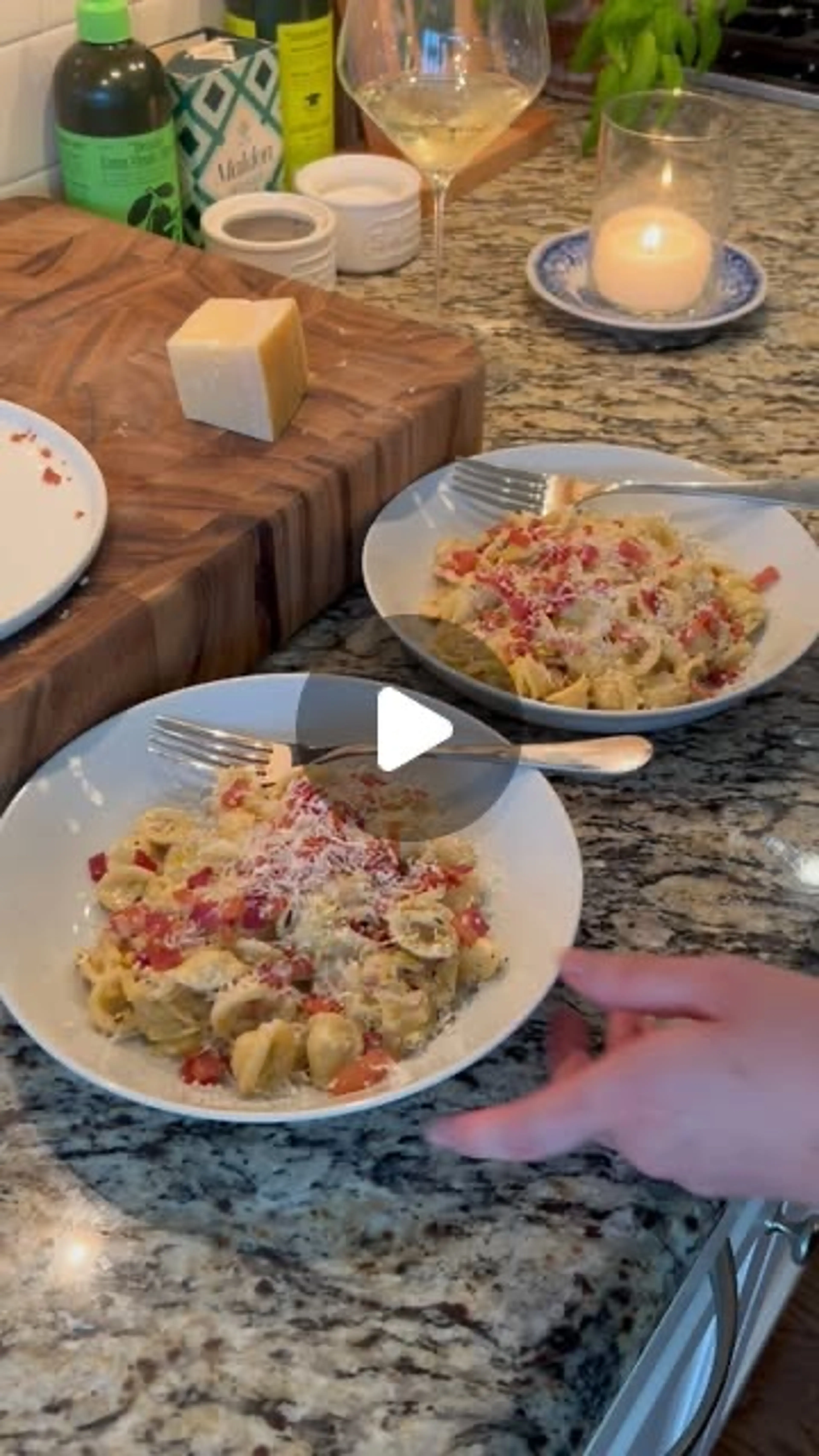 Bacon and Leek Orecchiette