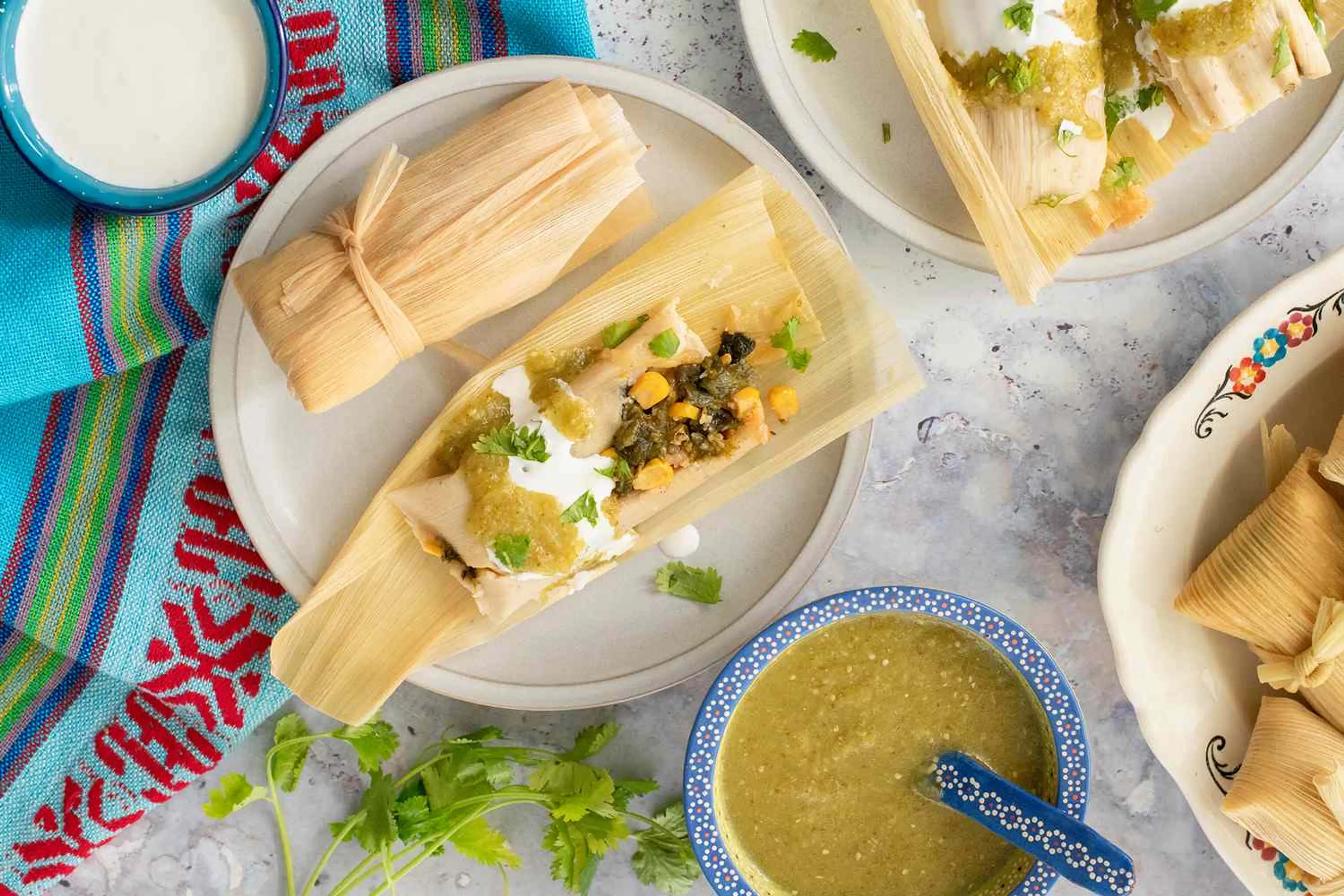 Poblano, Corn, and Cheese Tamales