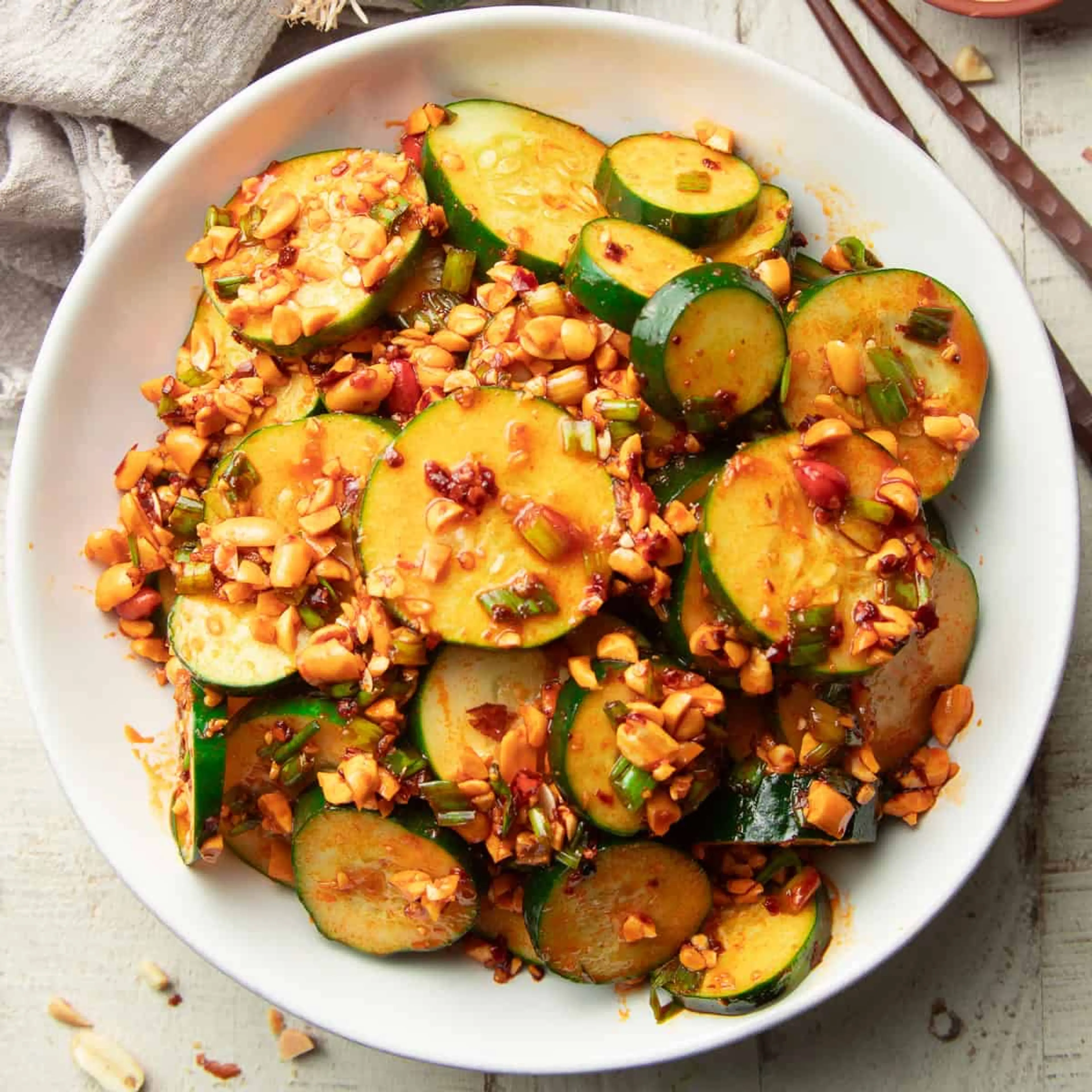 Chili Crunch Cucumber Salad