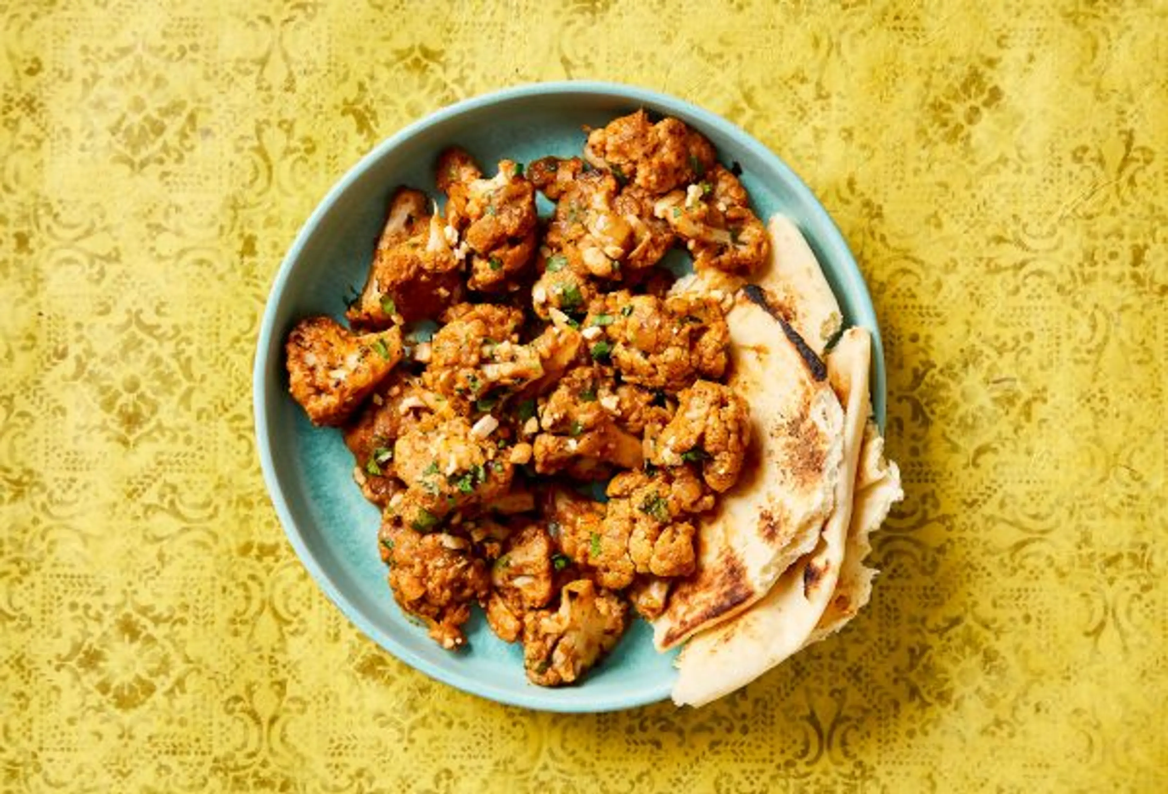 Tomato-Ginger Braised Cauliflower
