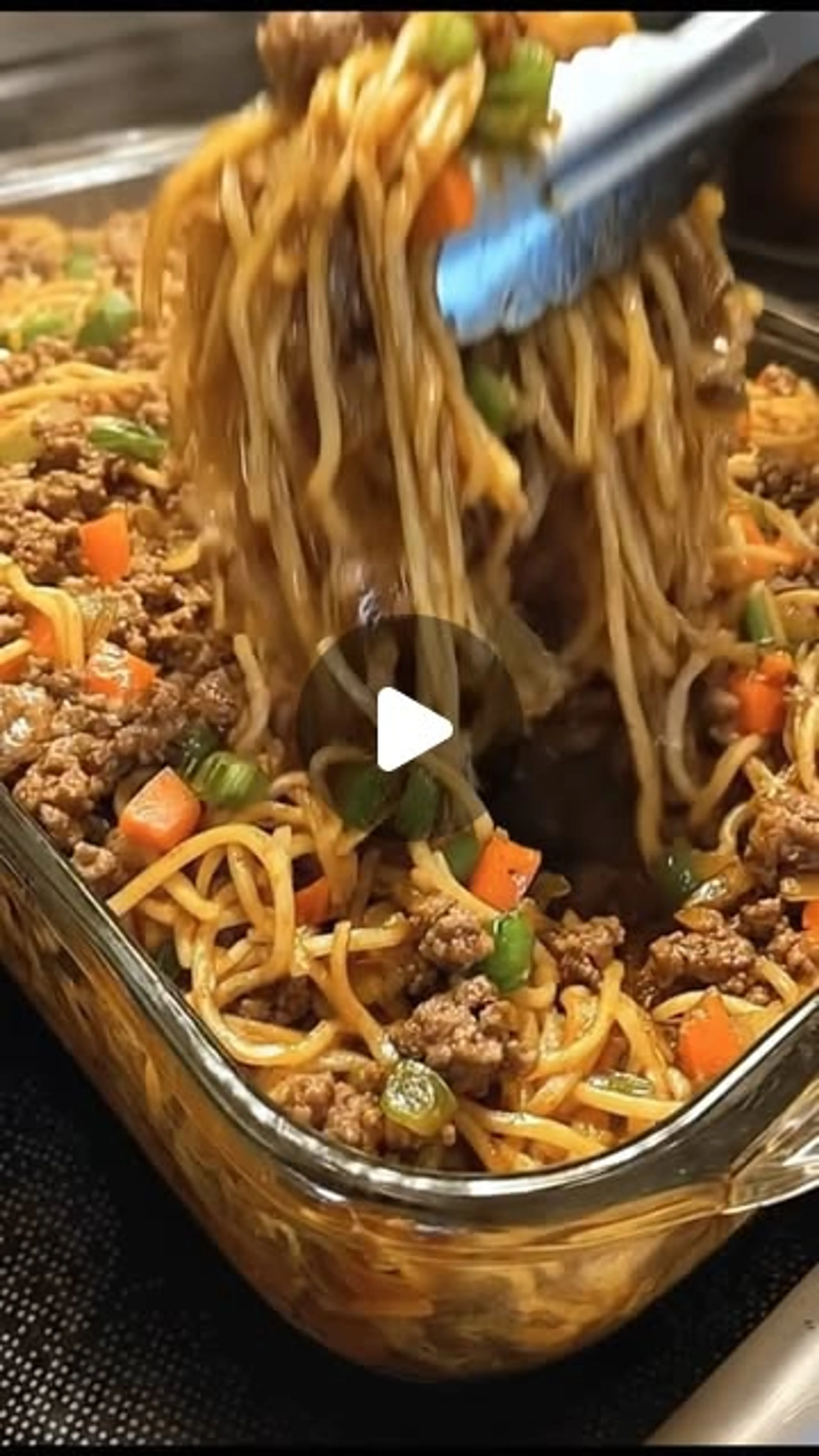 Ground Beef Chow Mein Noodles Casserole
