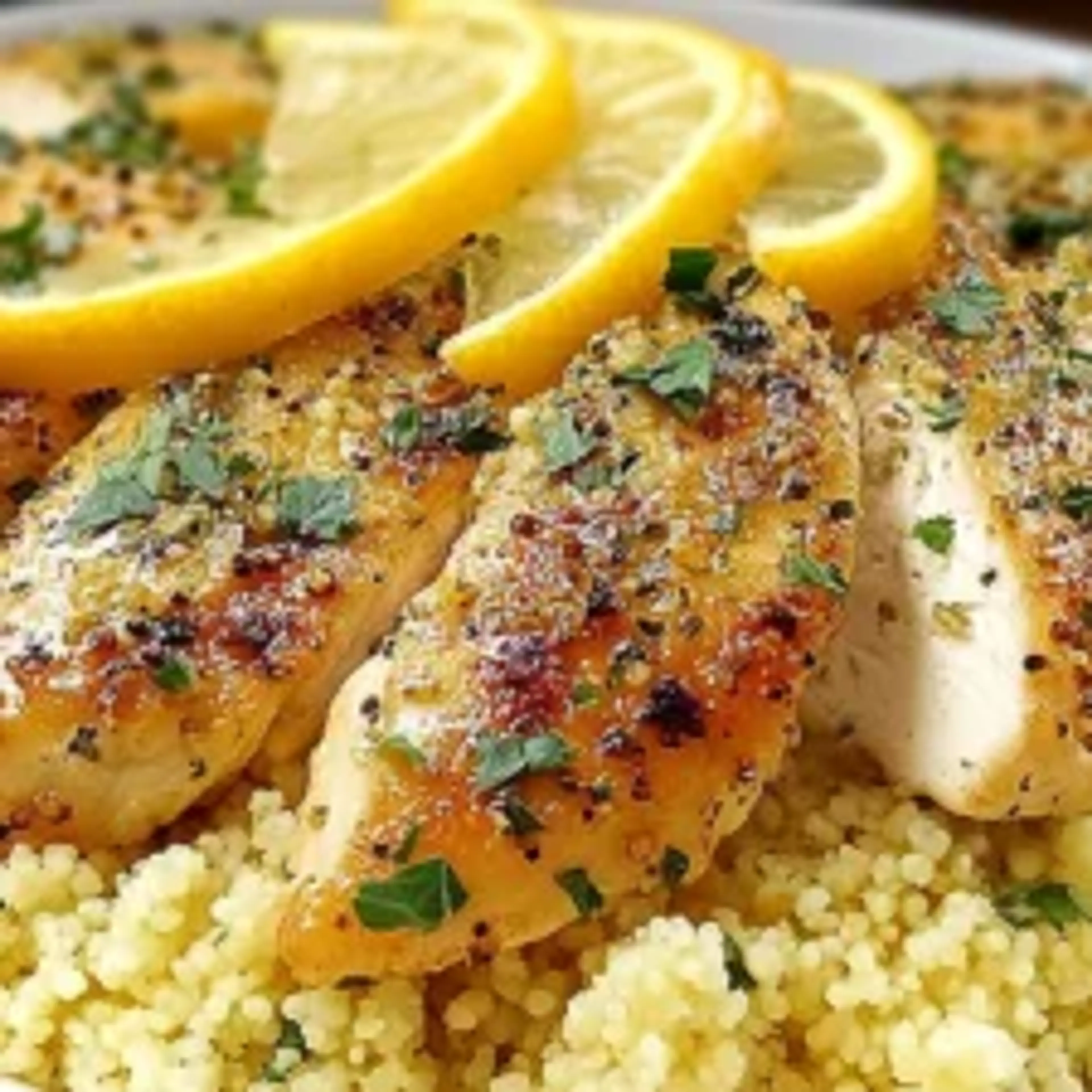Lemon Herb Couscous Chicken