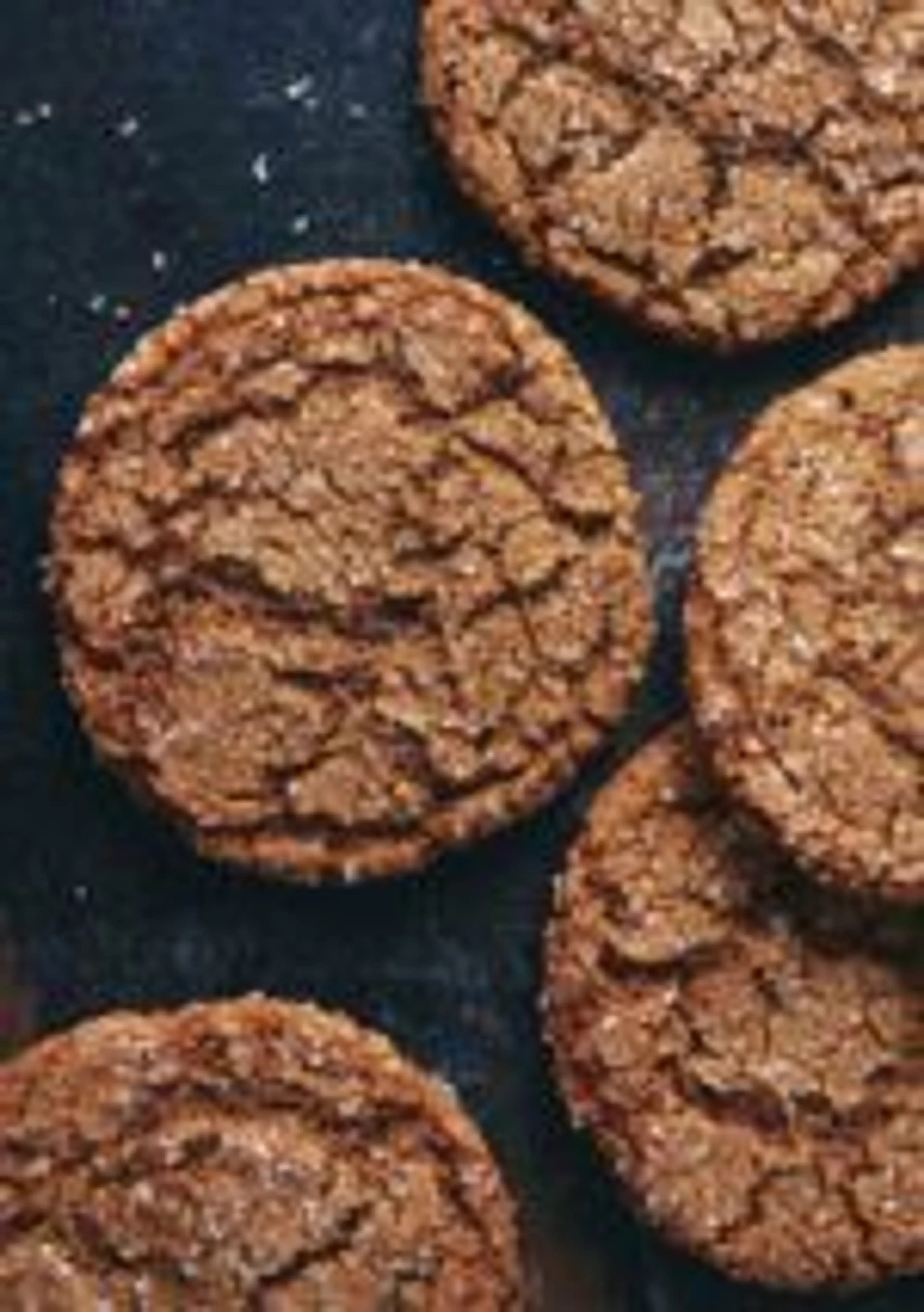 Spiced Rye Ginger Cookies