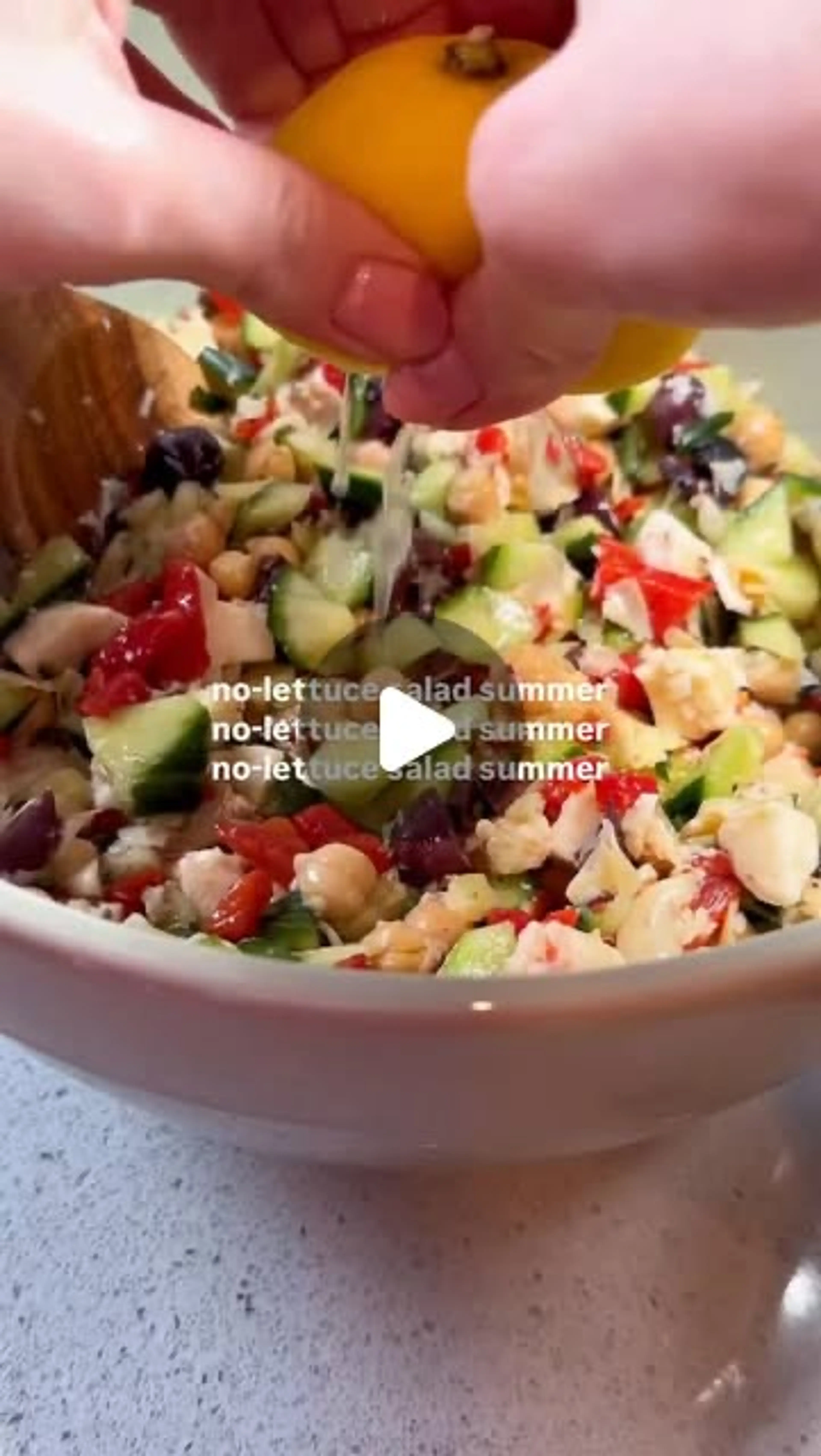 Mediterranean Chickpea Chopped Salad