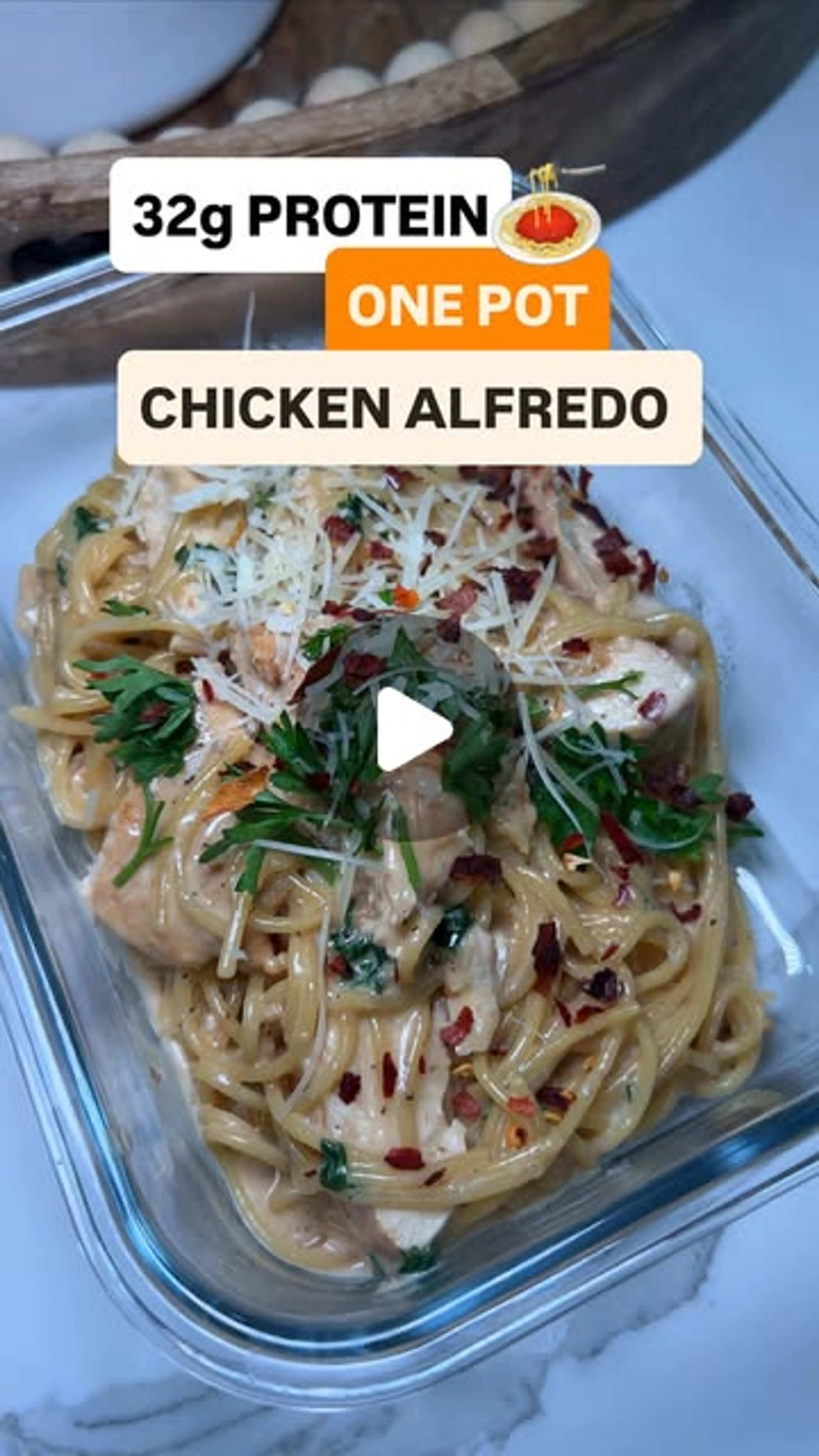 32g Protein One Pot Chicken Alfredo