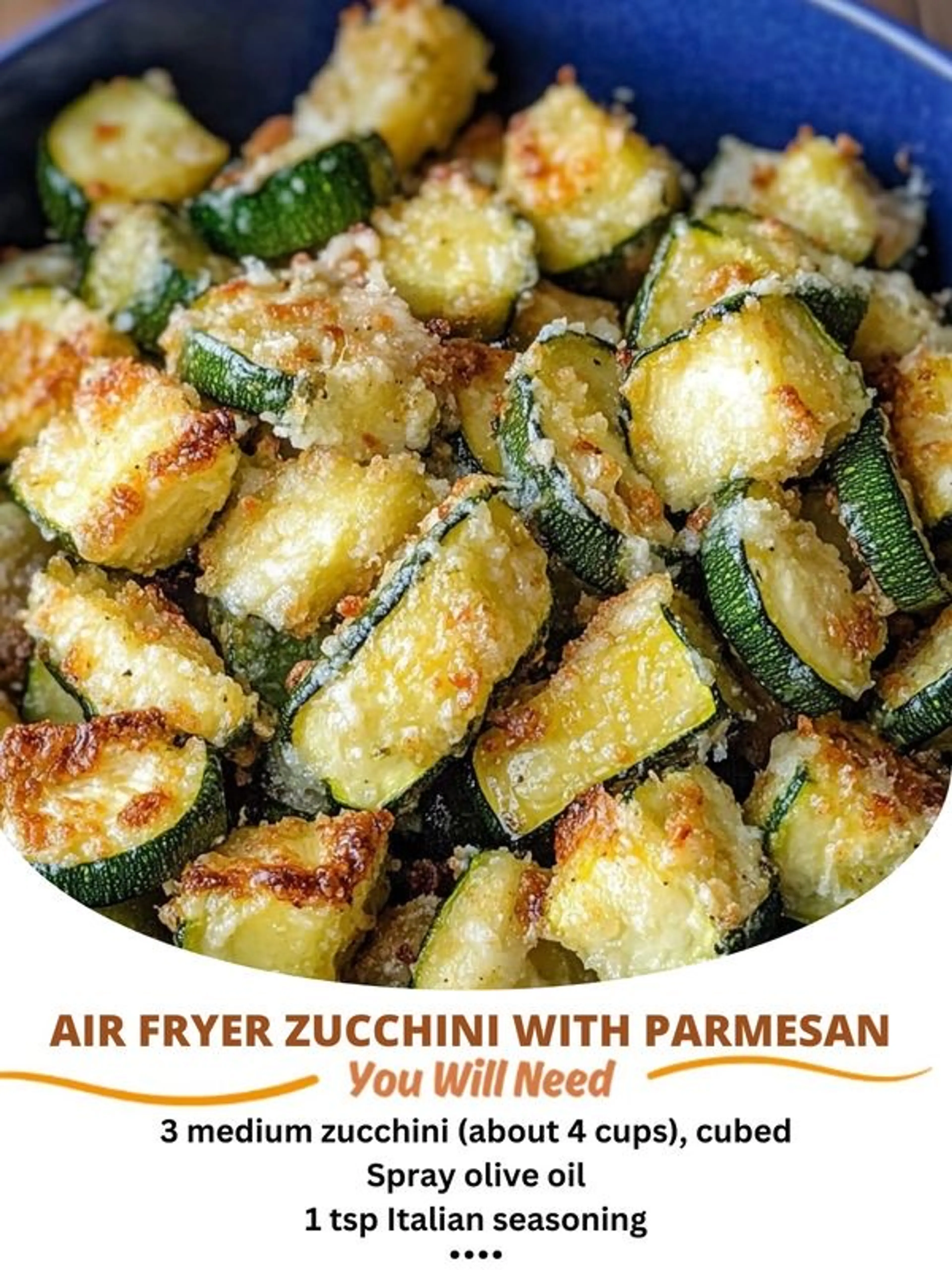 Air Fryer Zucchini with Parmesan