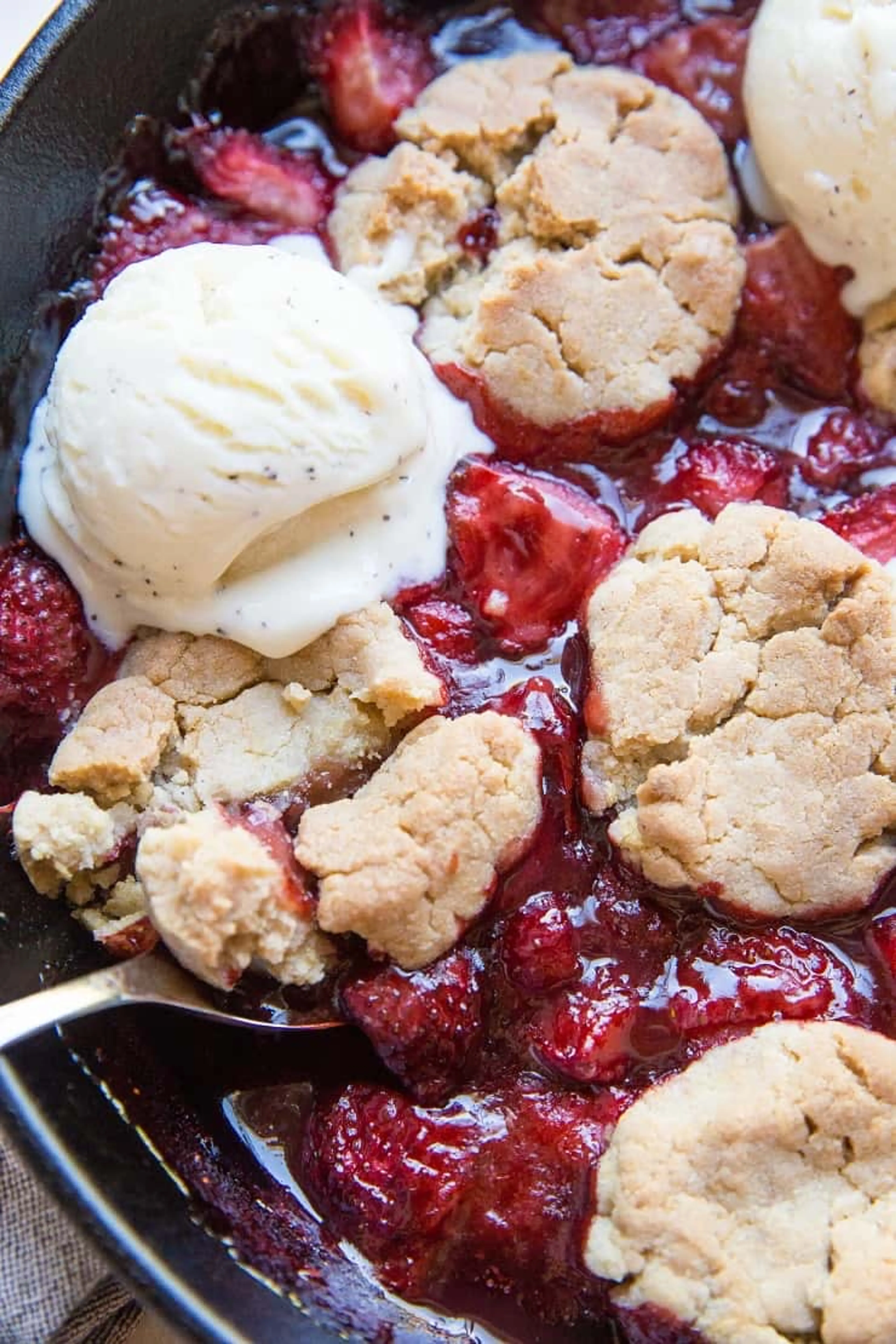 Vegan Strawberry Cobbler