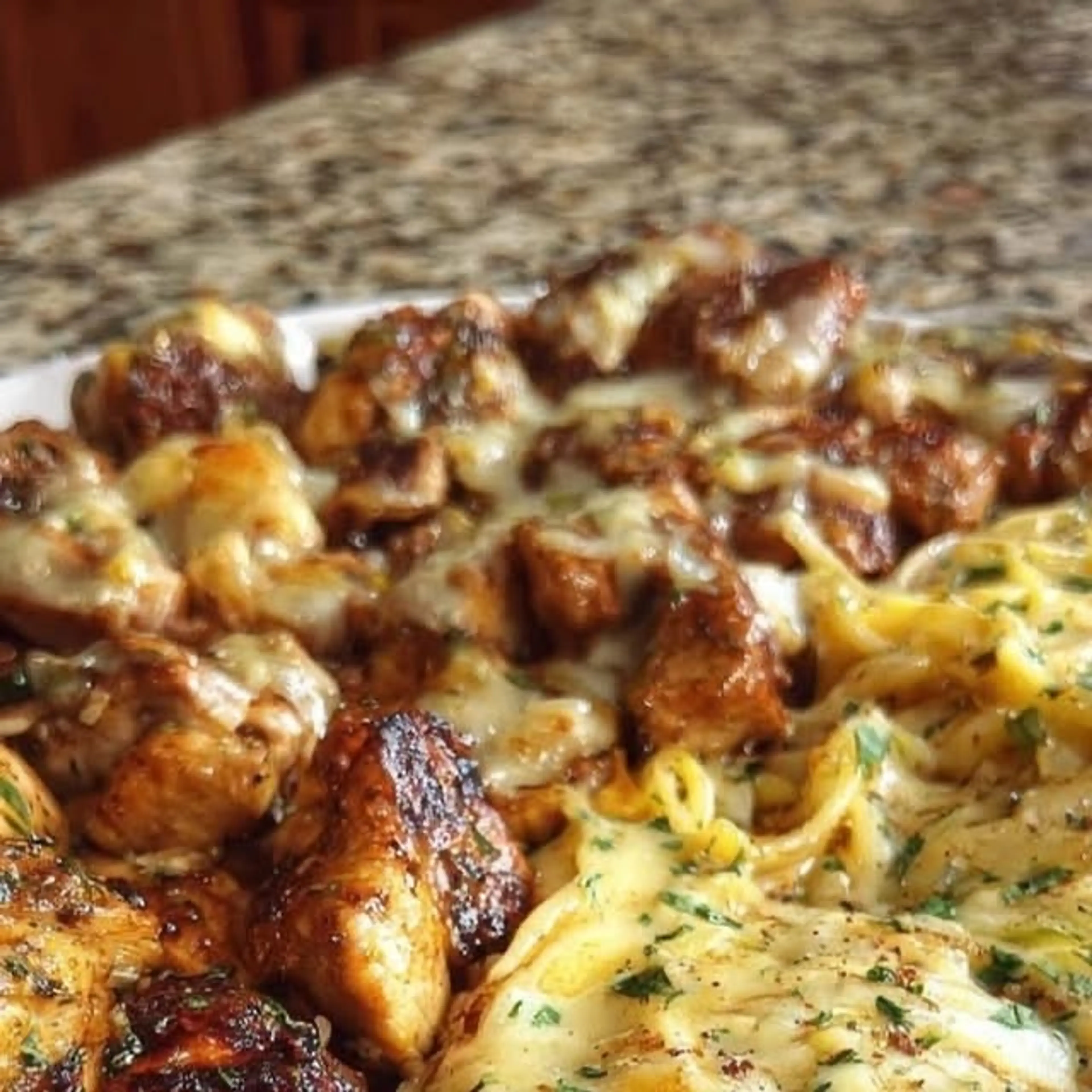 Three-cheese Cajun Chicken Spaghetti with Creamy Velveeta Al