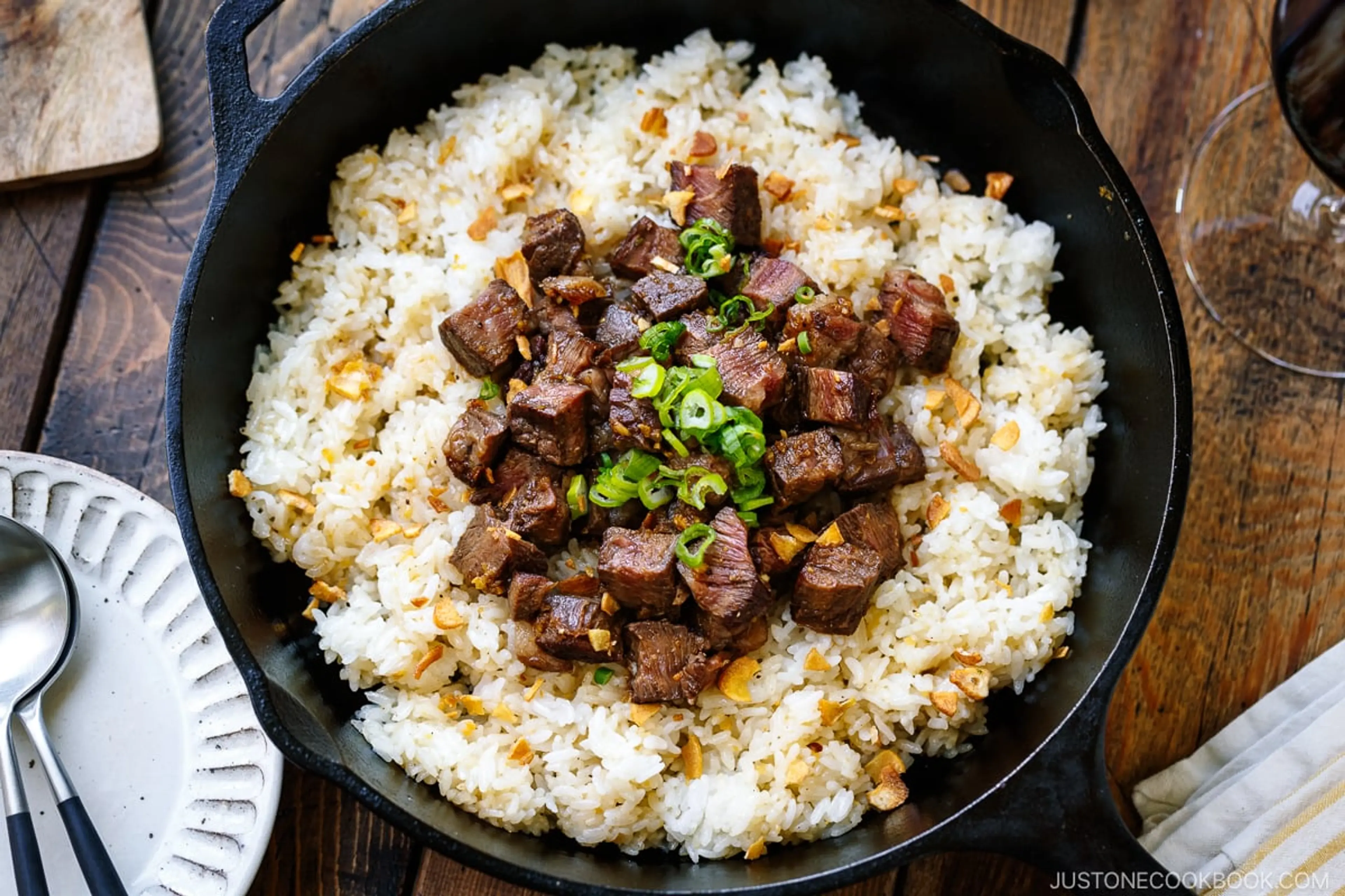 Steak Garlic Rice
