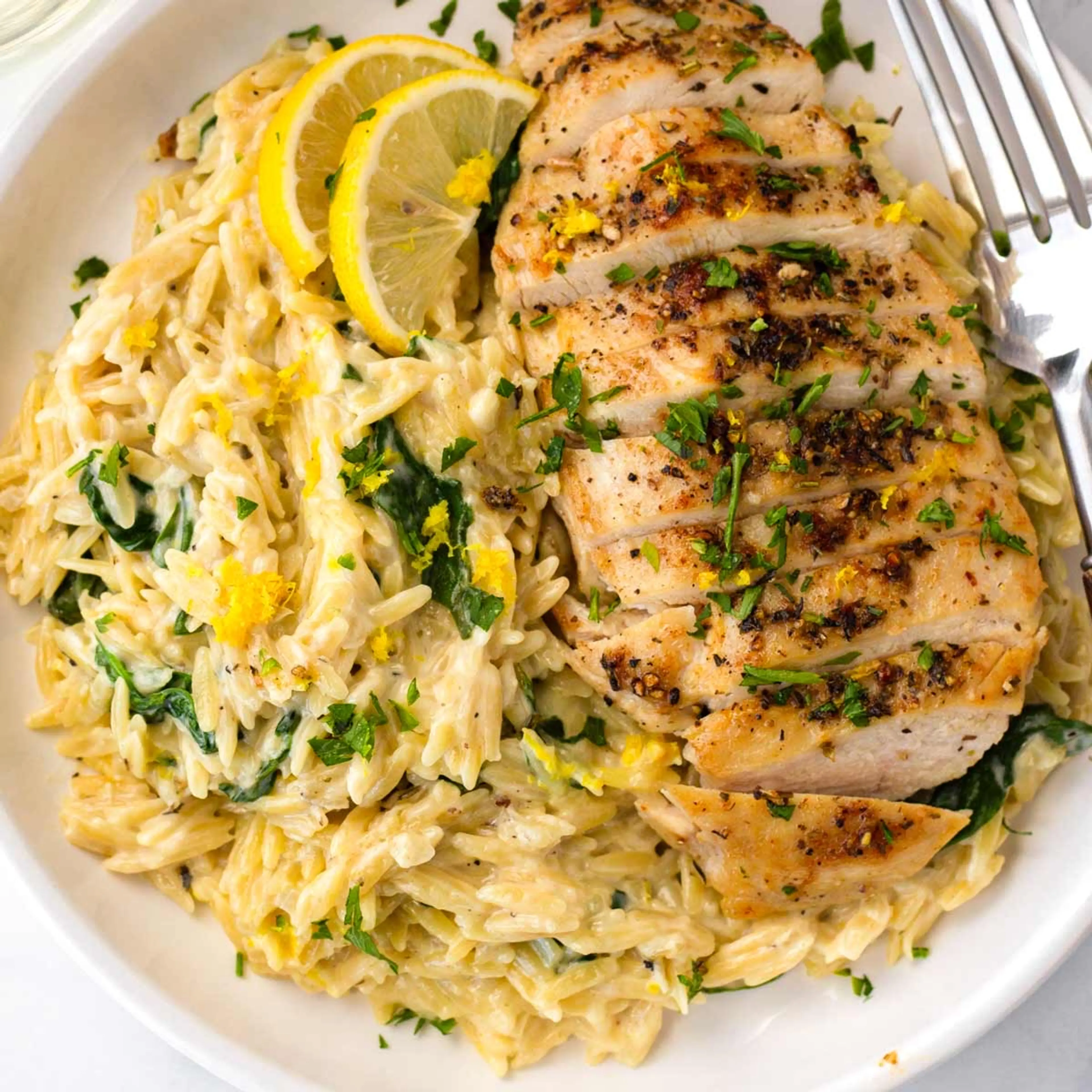 Lemon Chicken Orzo