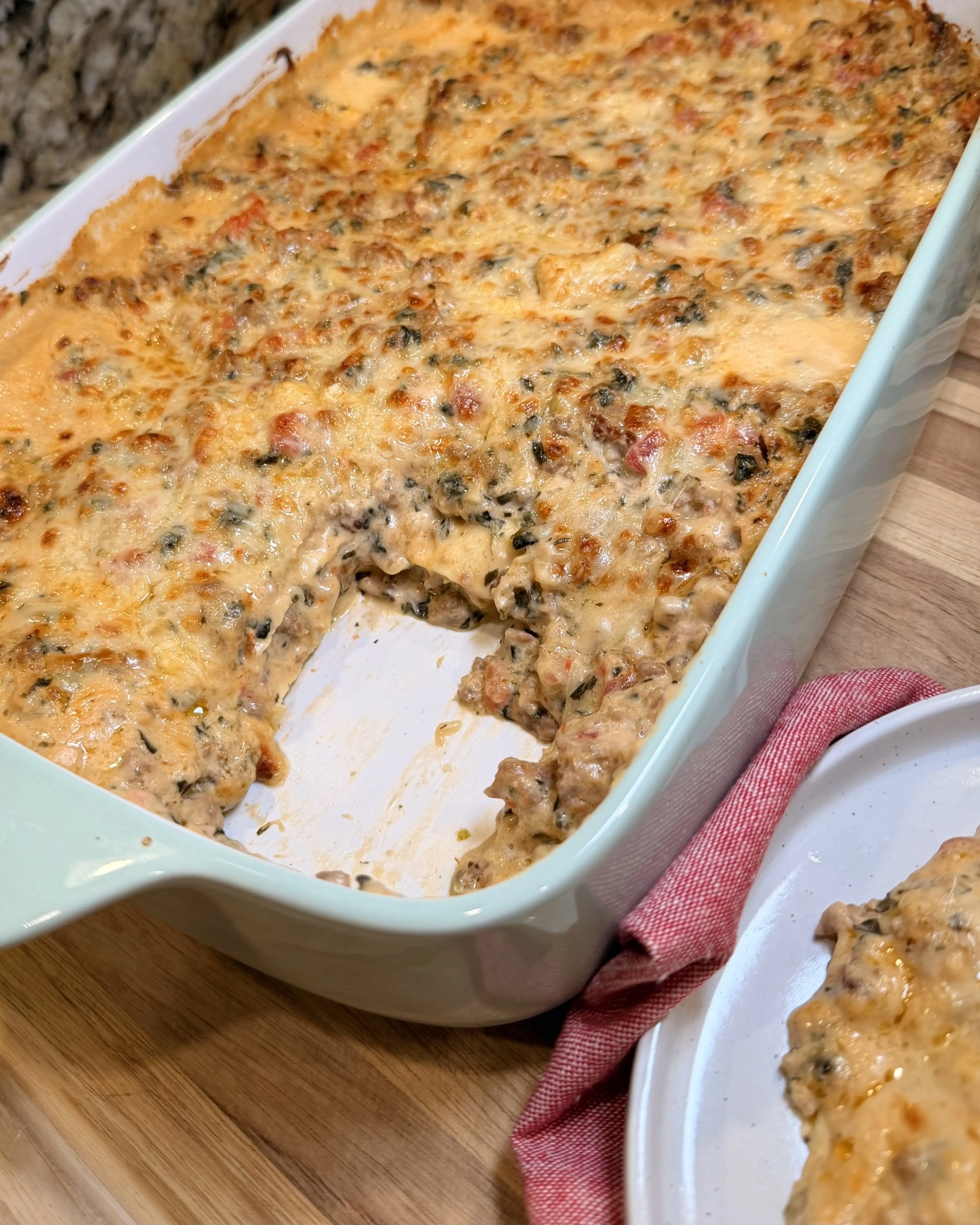 White Spinach Lasagna