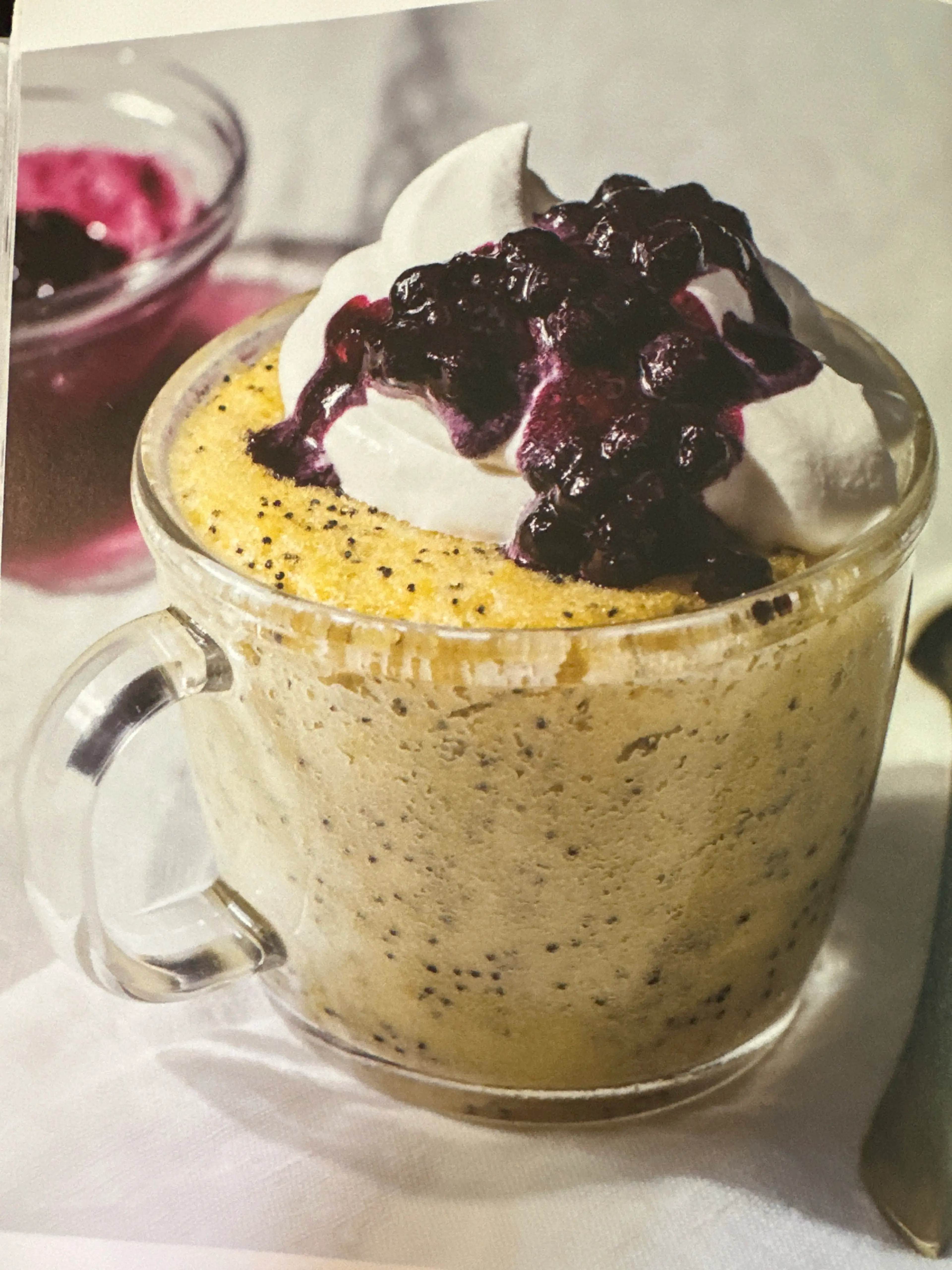 lemon poppyseed mug cake