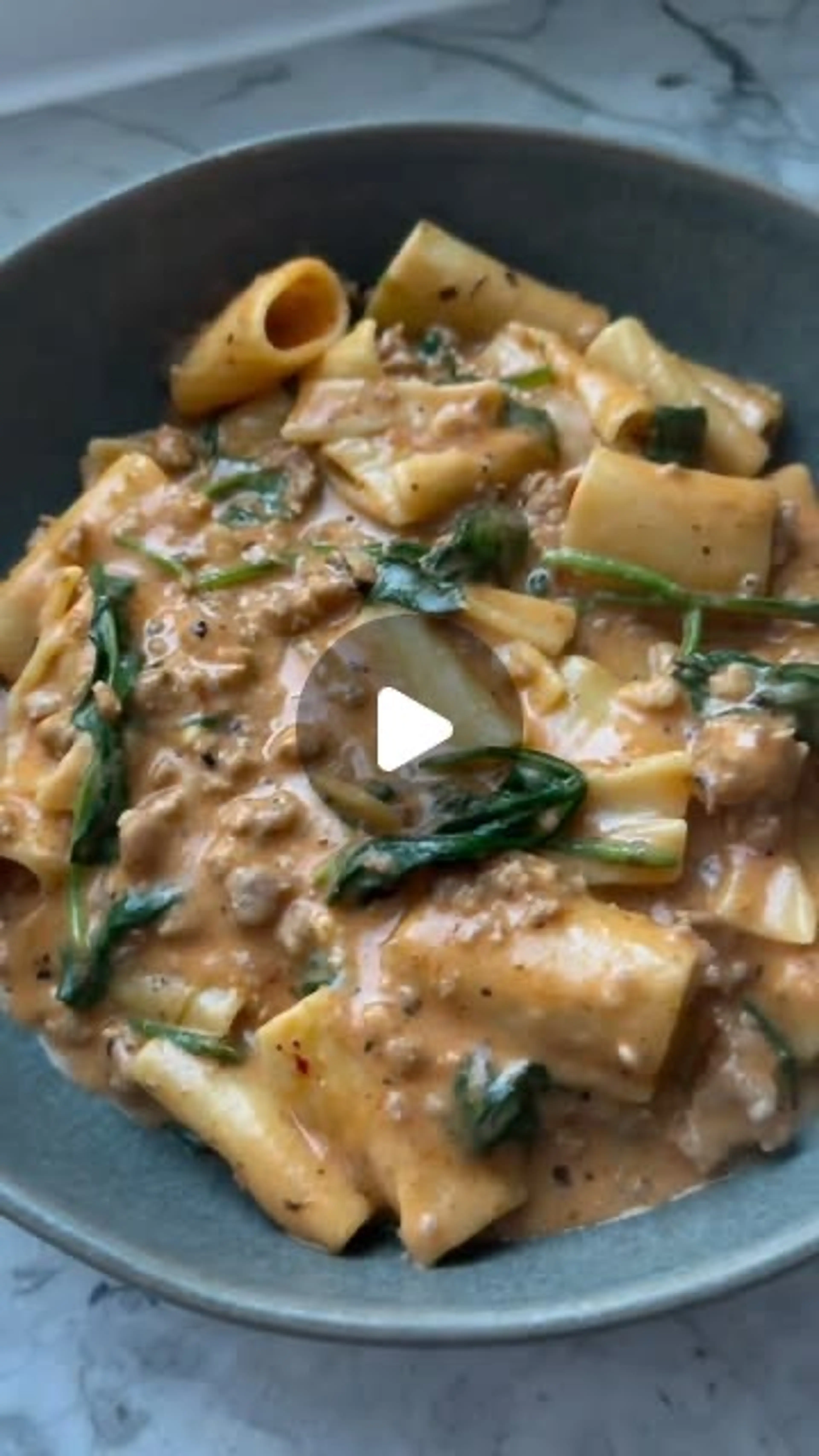 Creamy Sausage Rigatoni