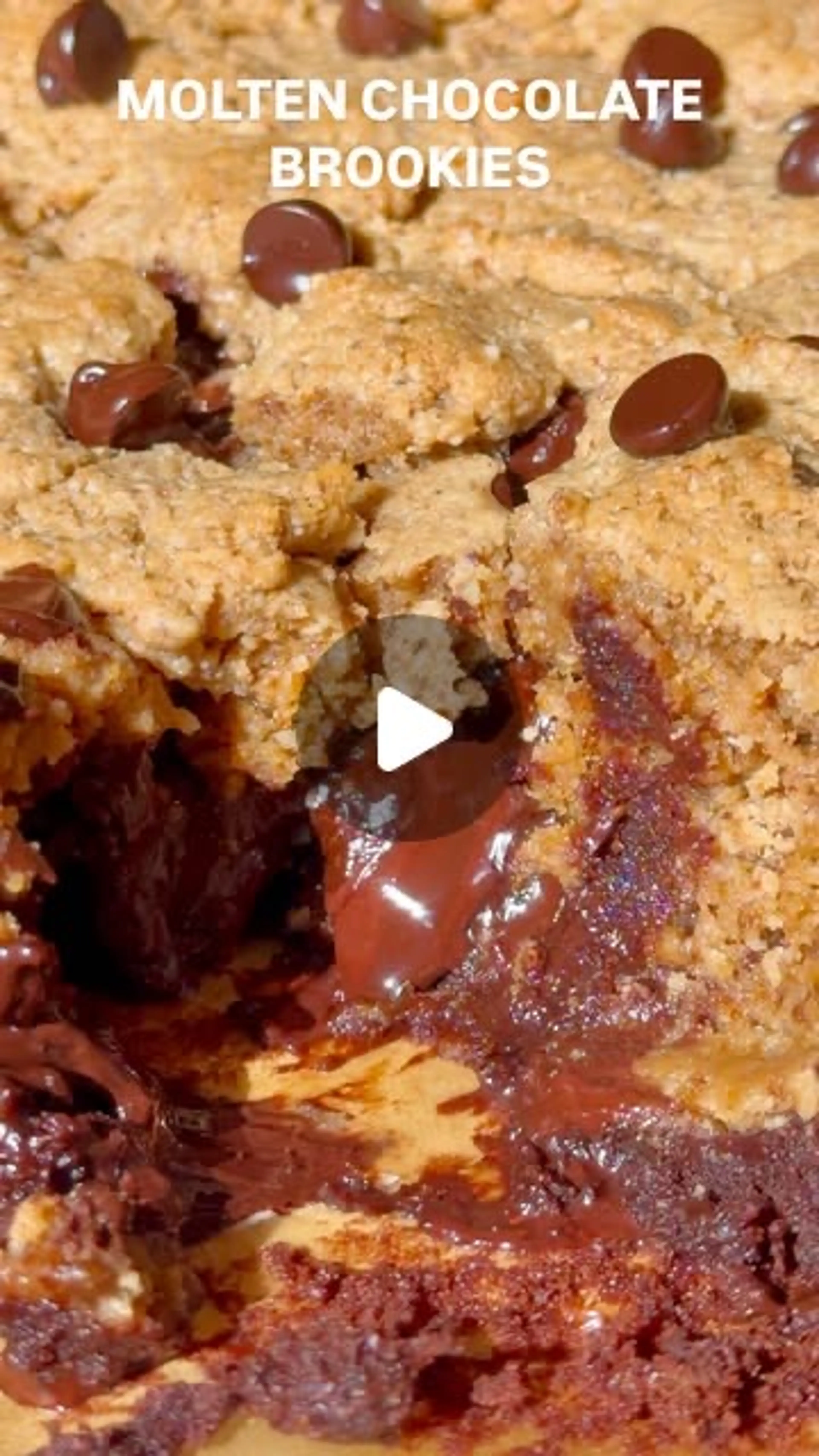 Molten Chocolate Brookies (gf, Df, Rsf)✨ When Three of My Fa