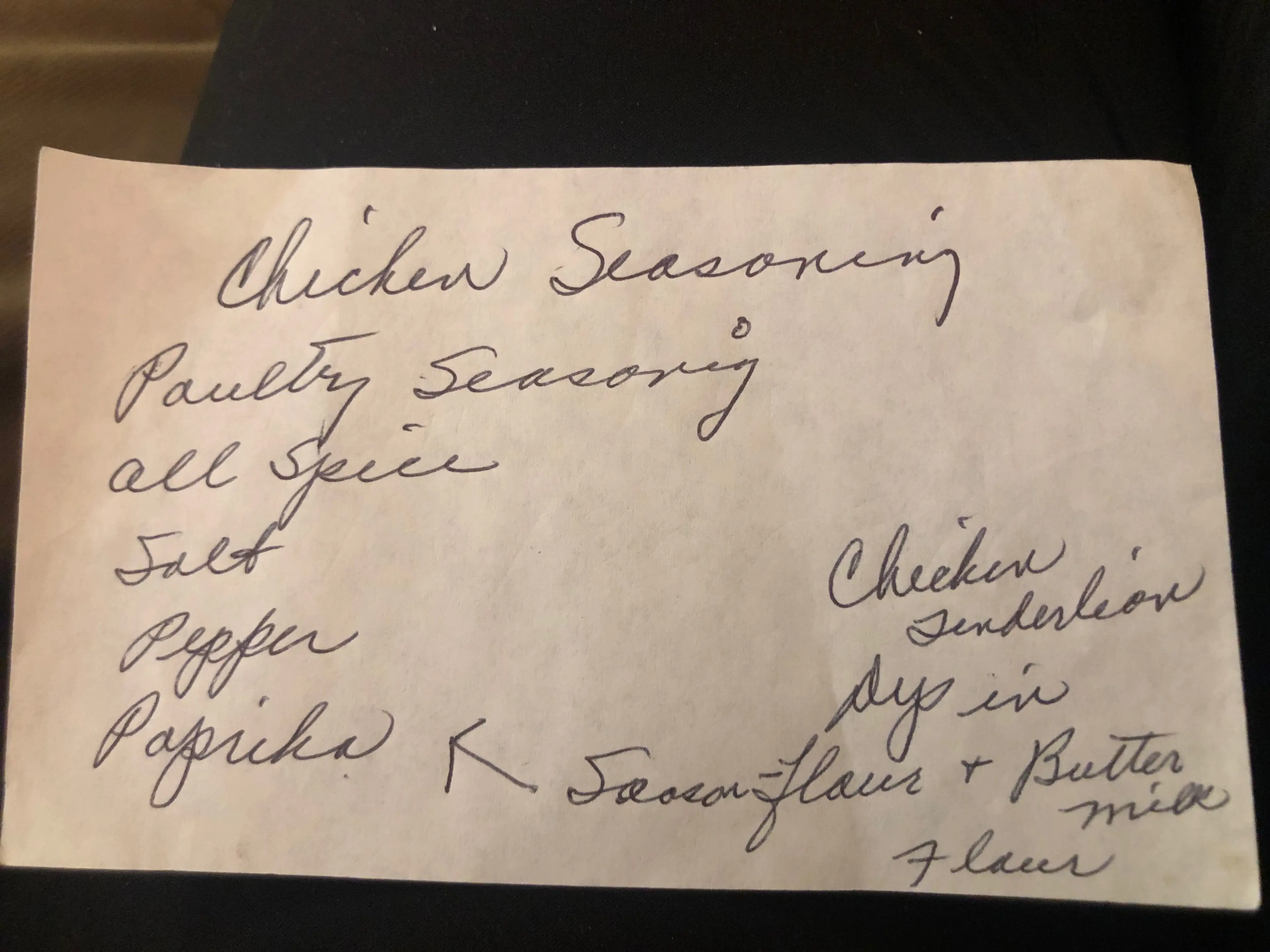 Grandma Van's Chicken Seasoning
