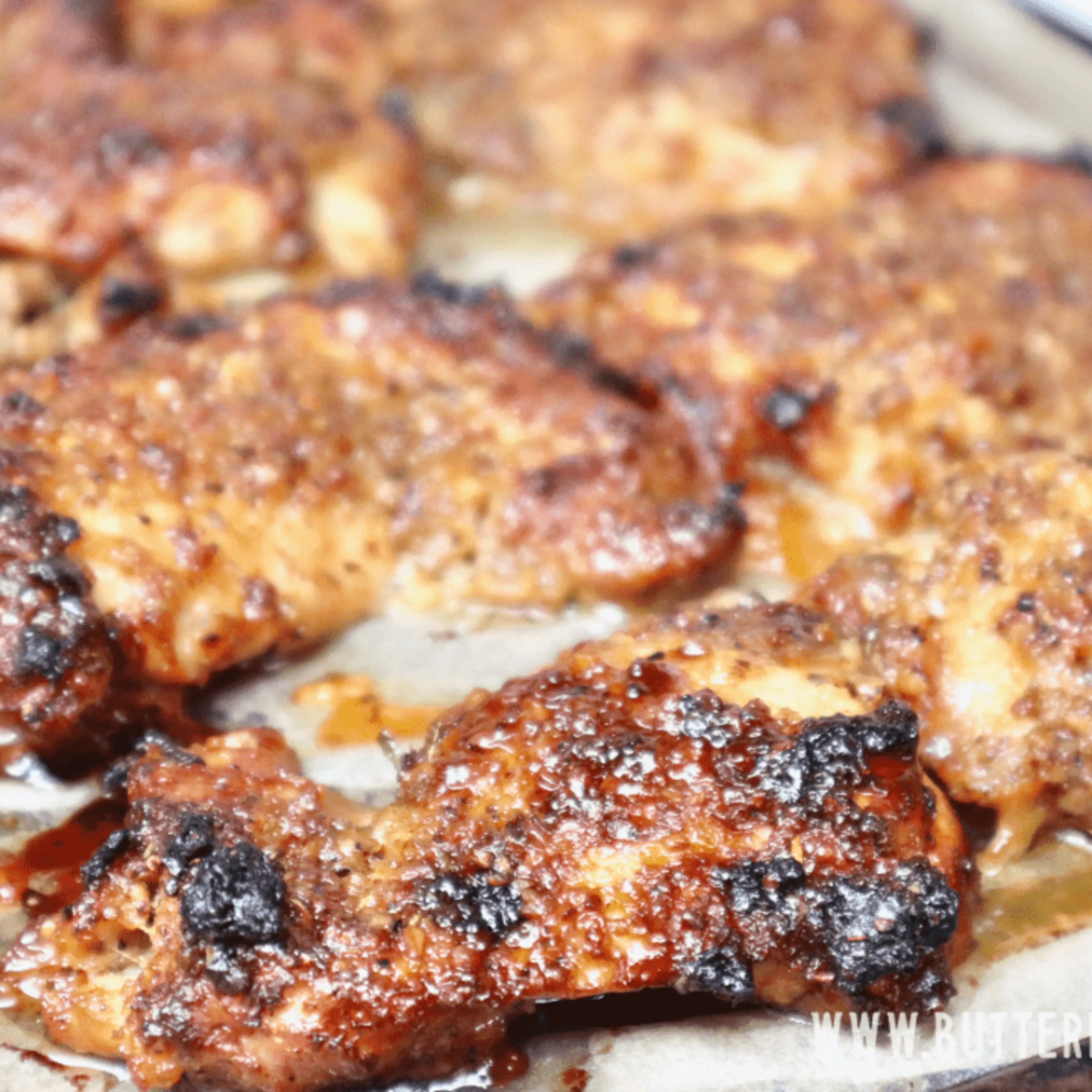 Amazing Honey Mustard Chicken Thighs