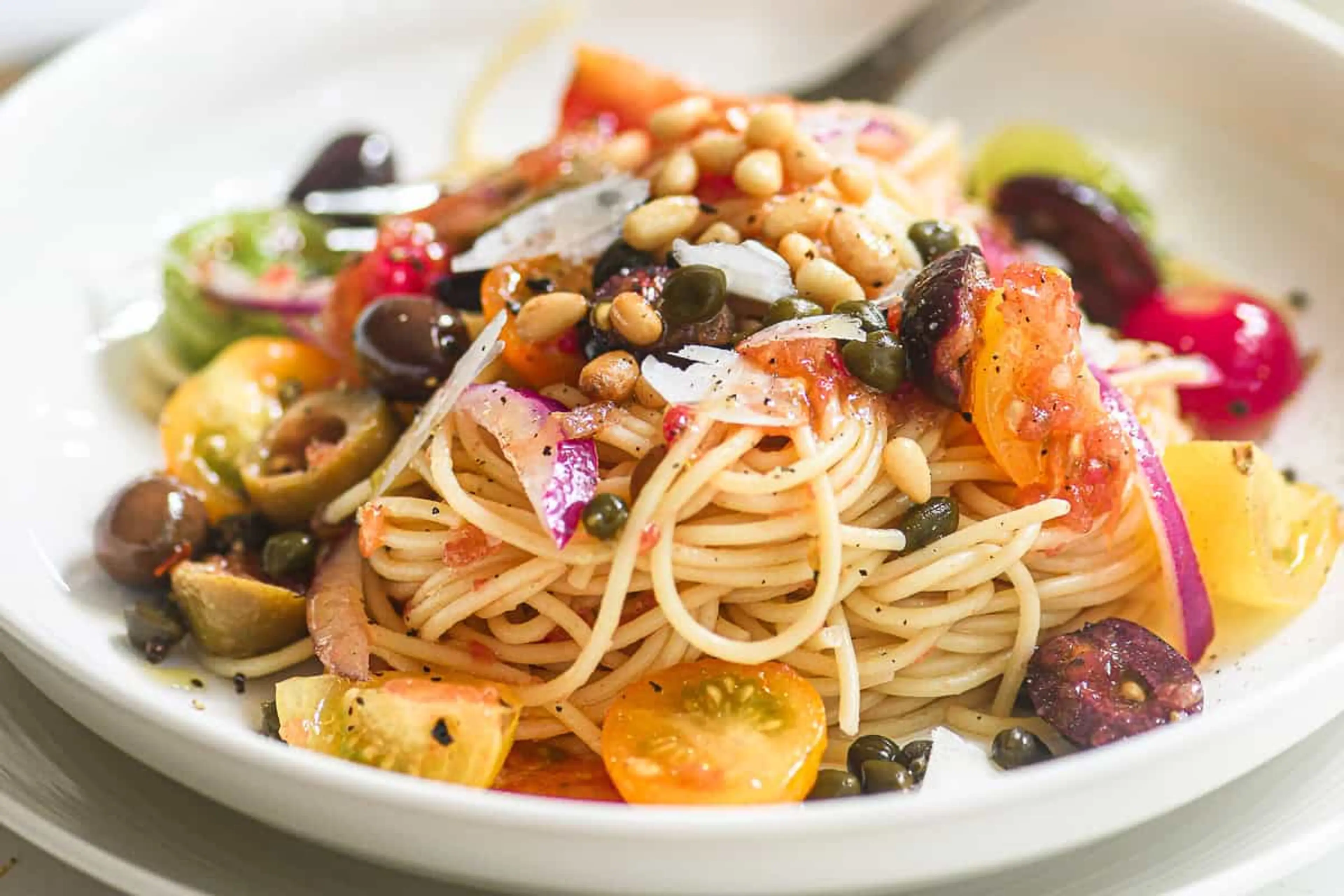 No Cook Mediterranean Pasta Sauce