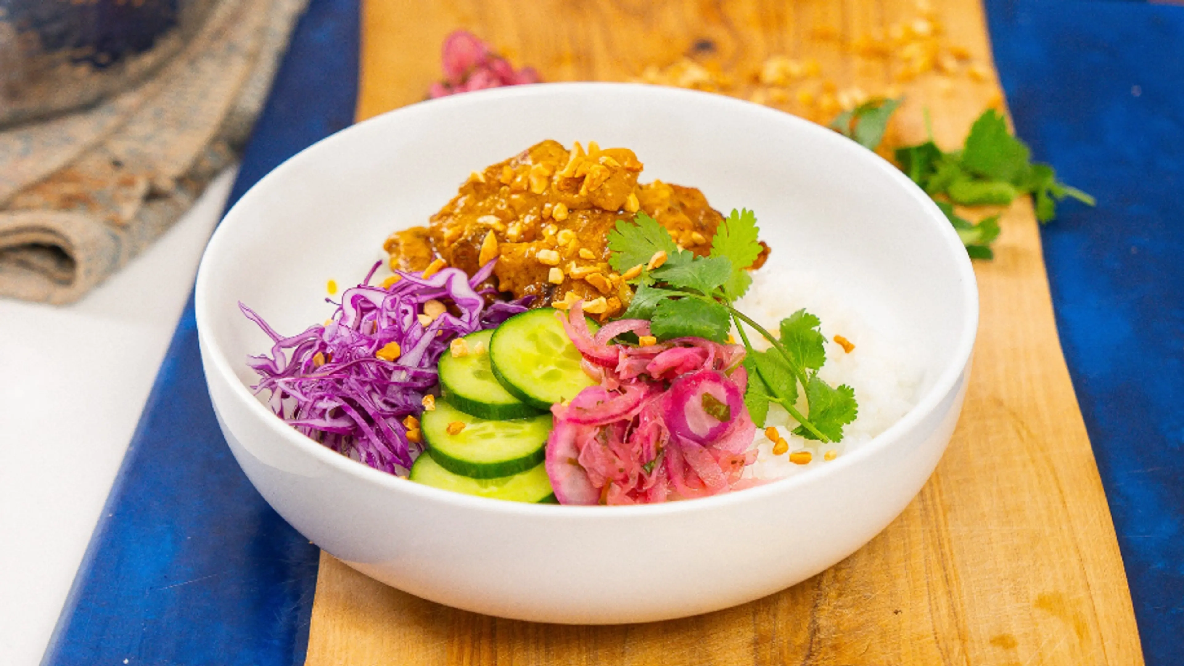 Satay Chicken Rice Bowl