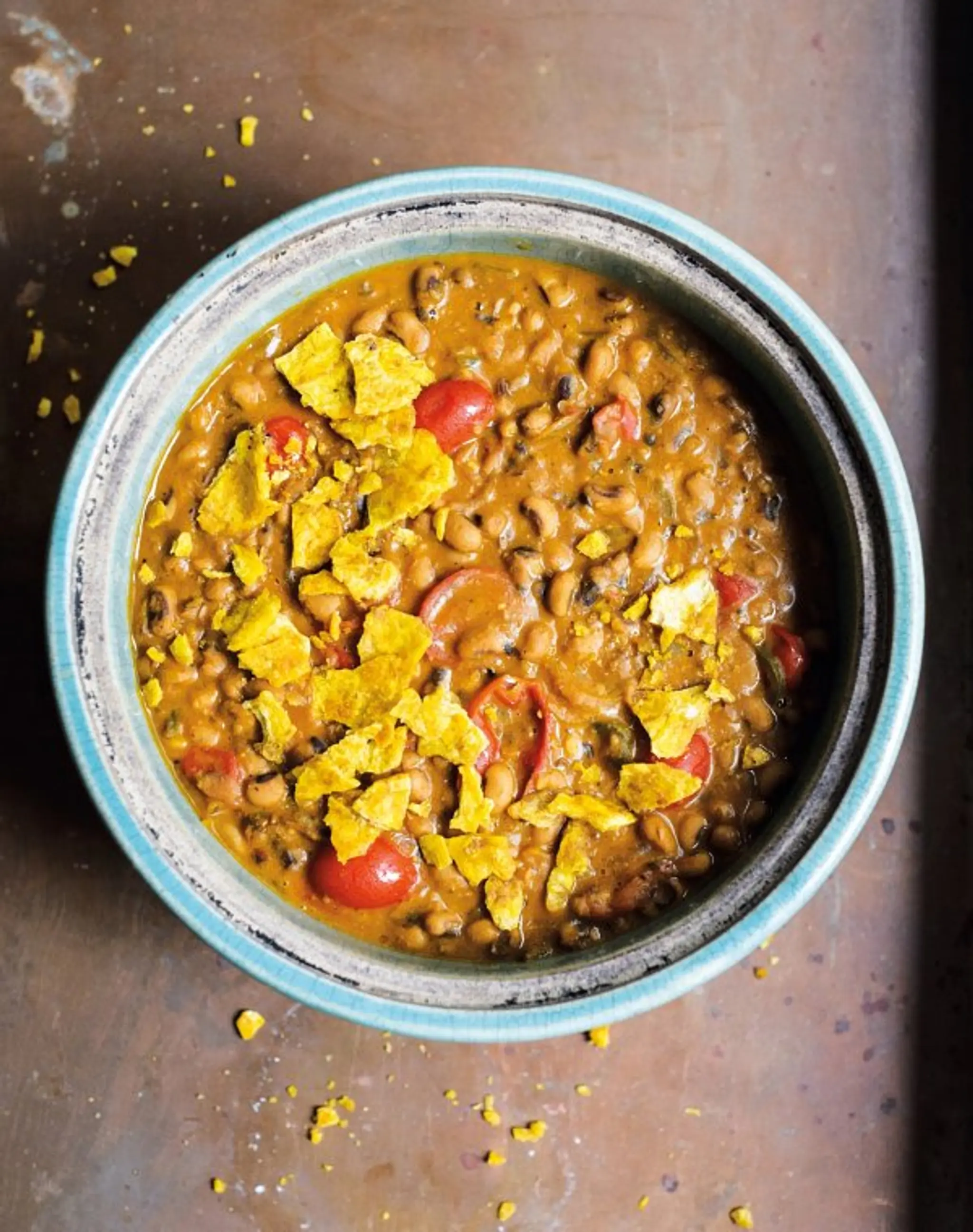 Black-Eyed Pea Stew with Tomato (Red-Red)