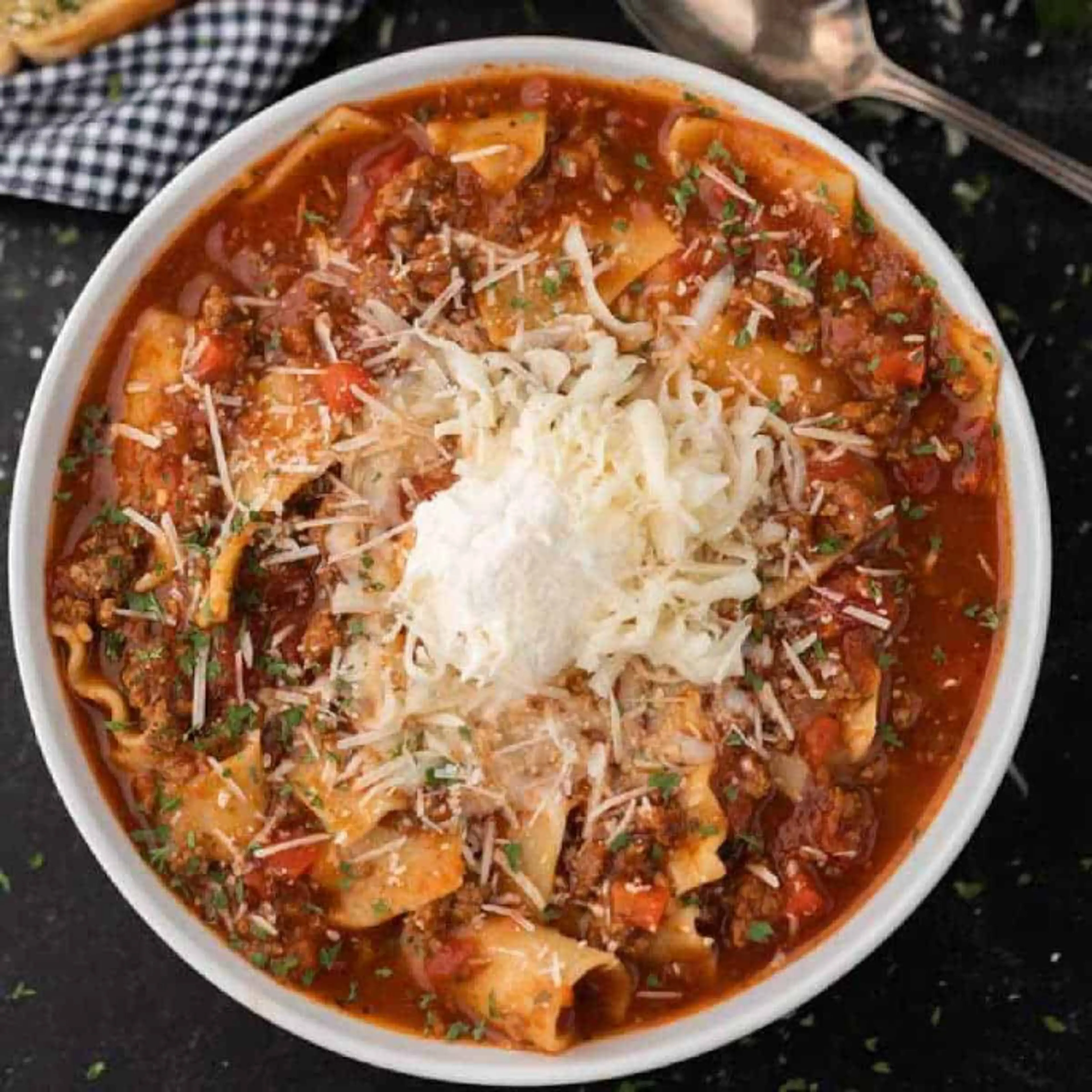 Easy Crock pot Lasagna Soup Recipe
