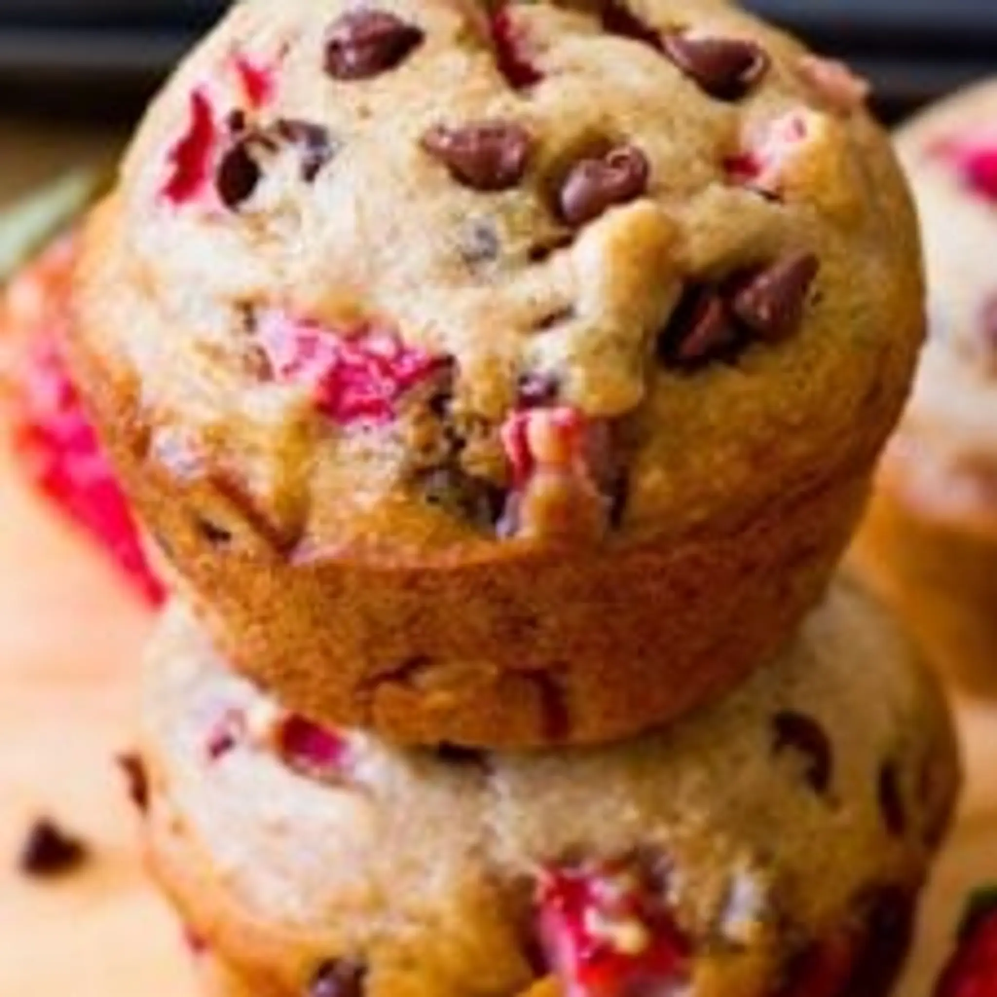 Lightened-Up Strawberry Chocolate Chip Muffins