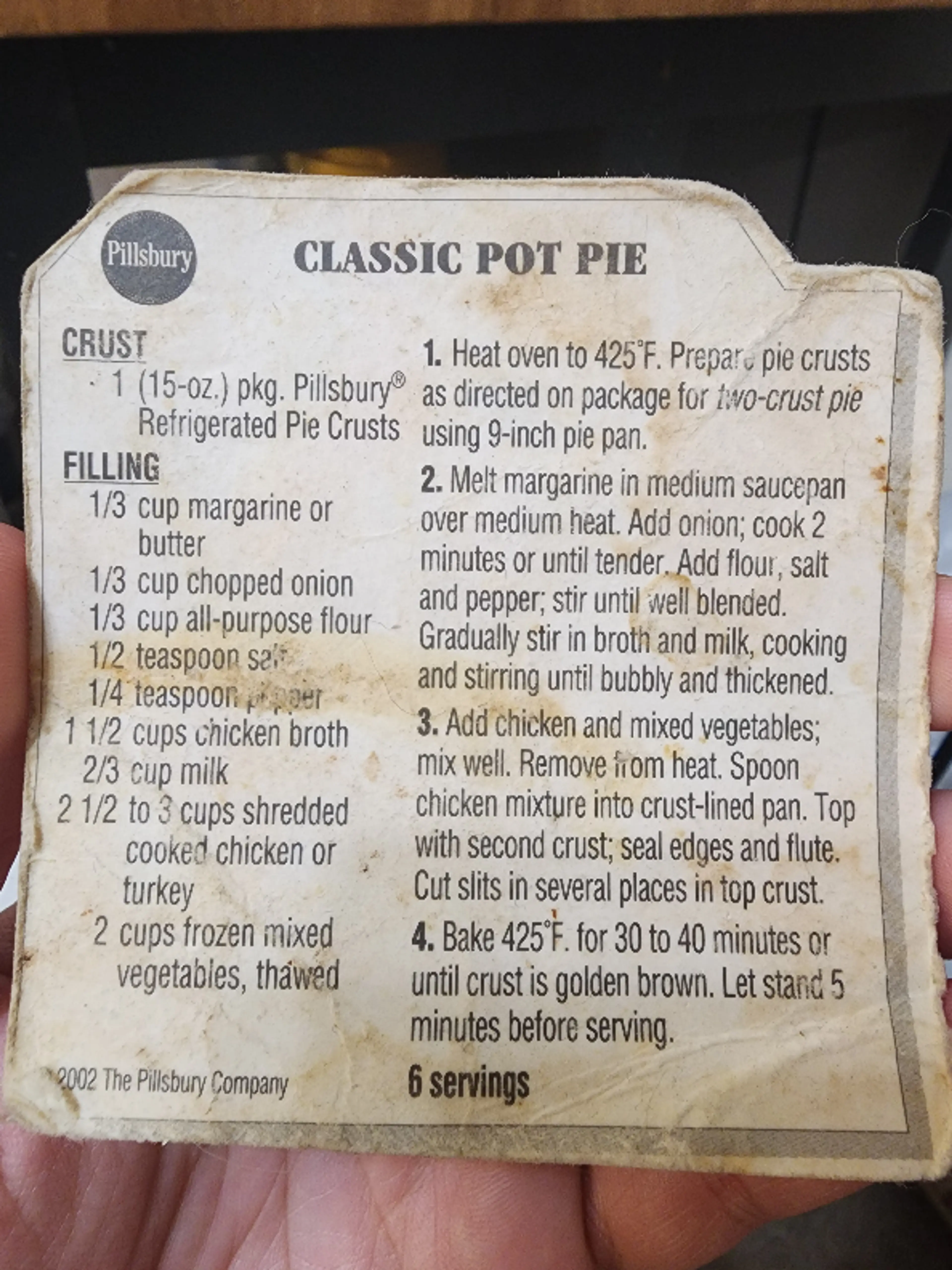 Classic Pot Pie (Pillsbury)