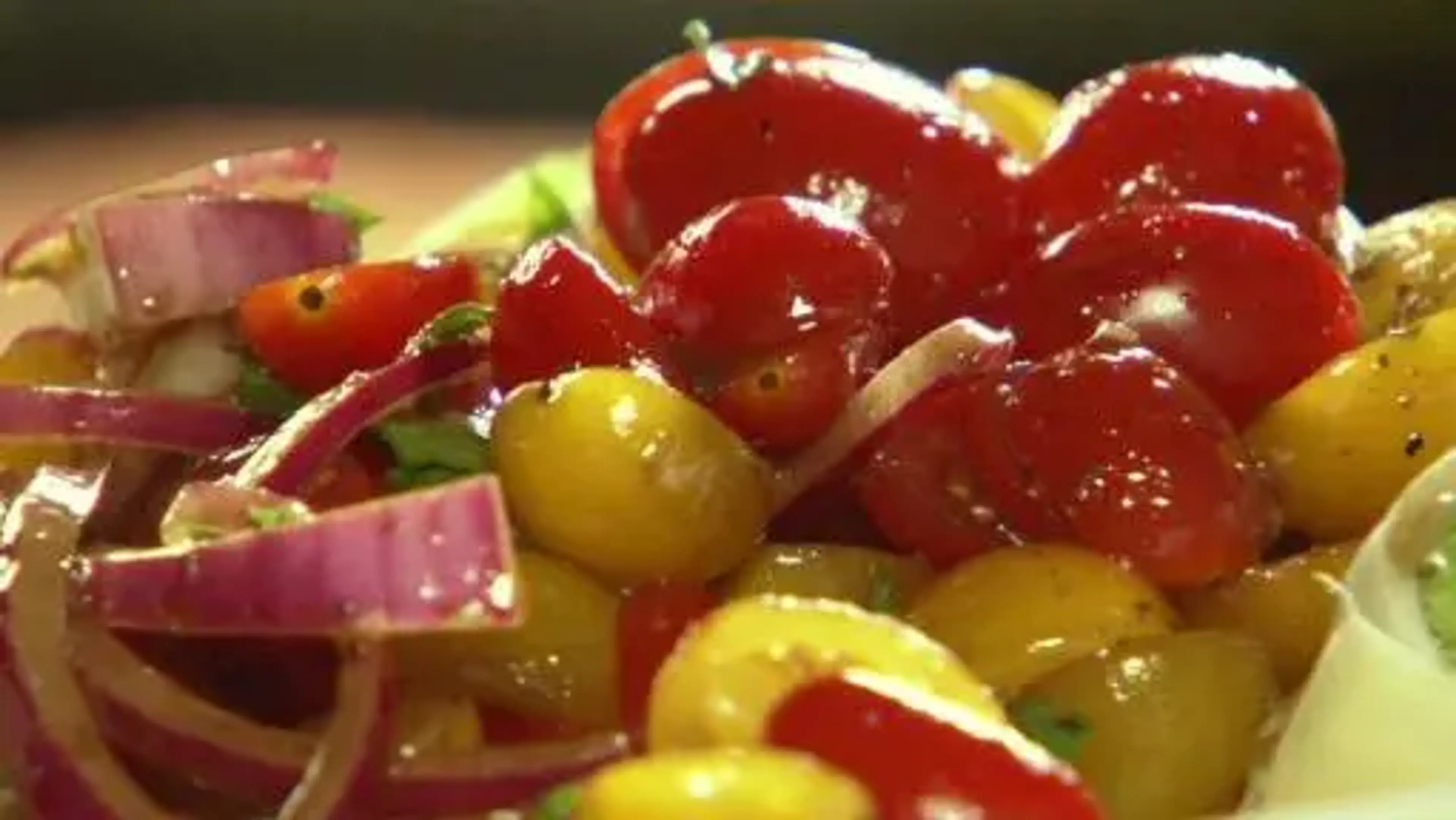 Quick-Marinated Cherry Tomato Salad