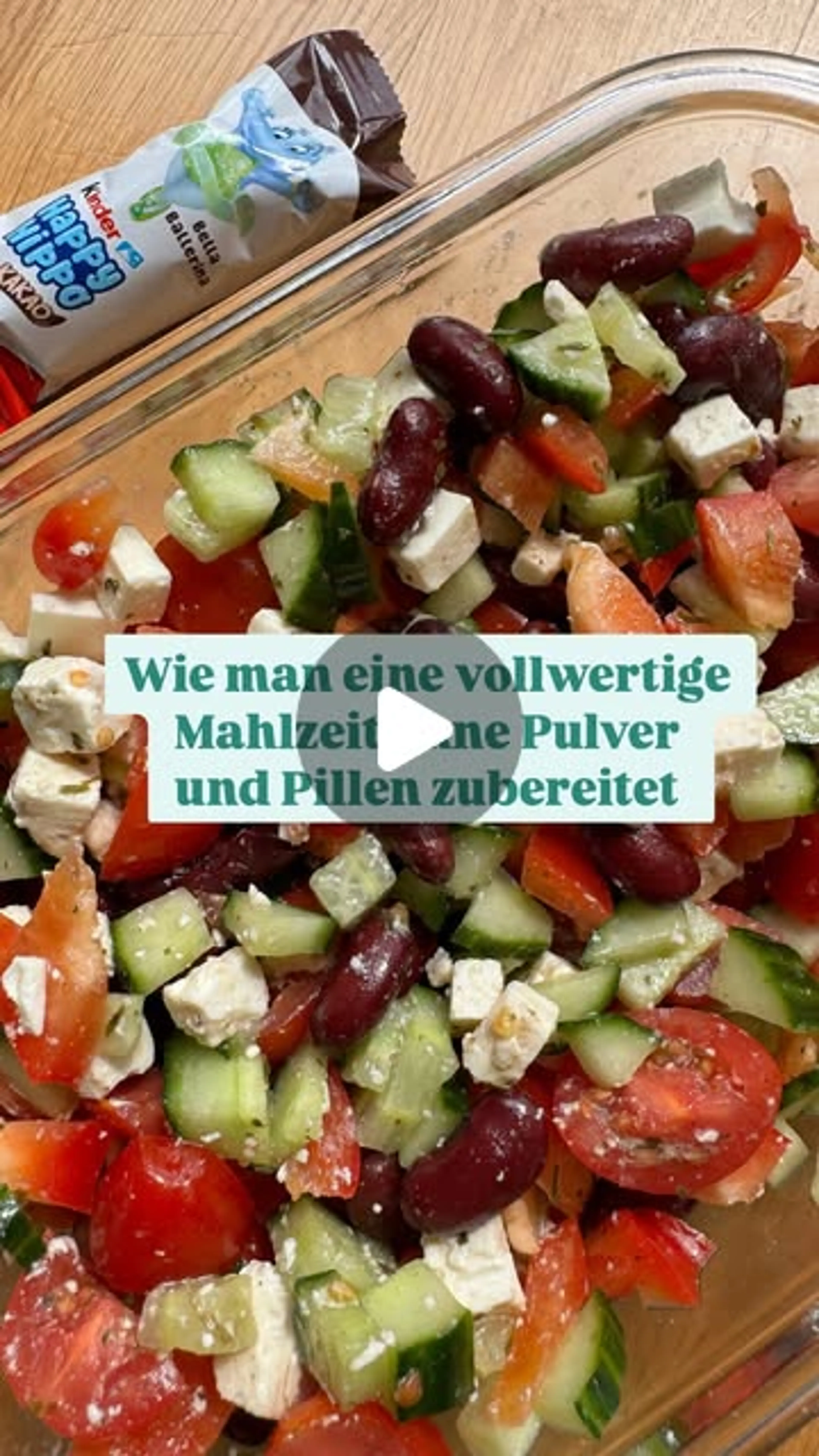 Kidneybohnen Feta Salat