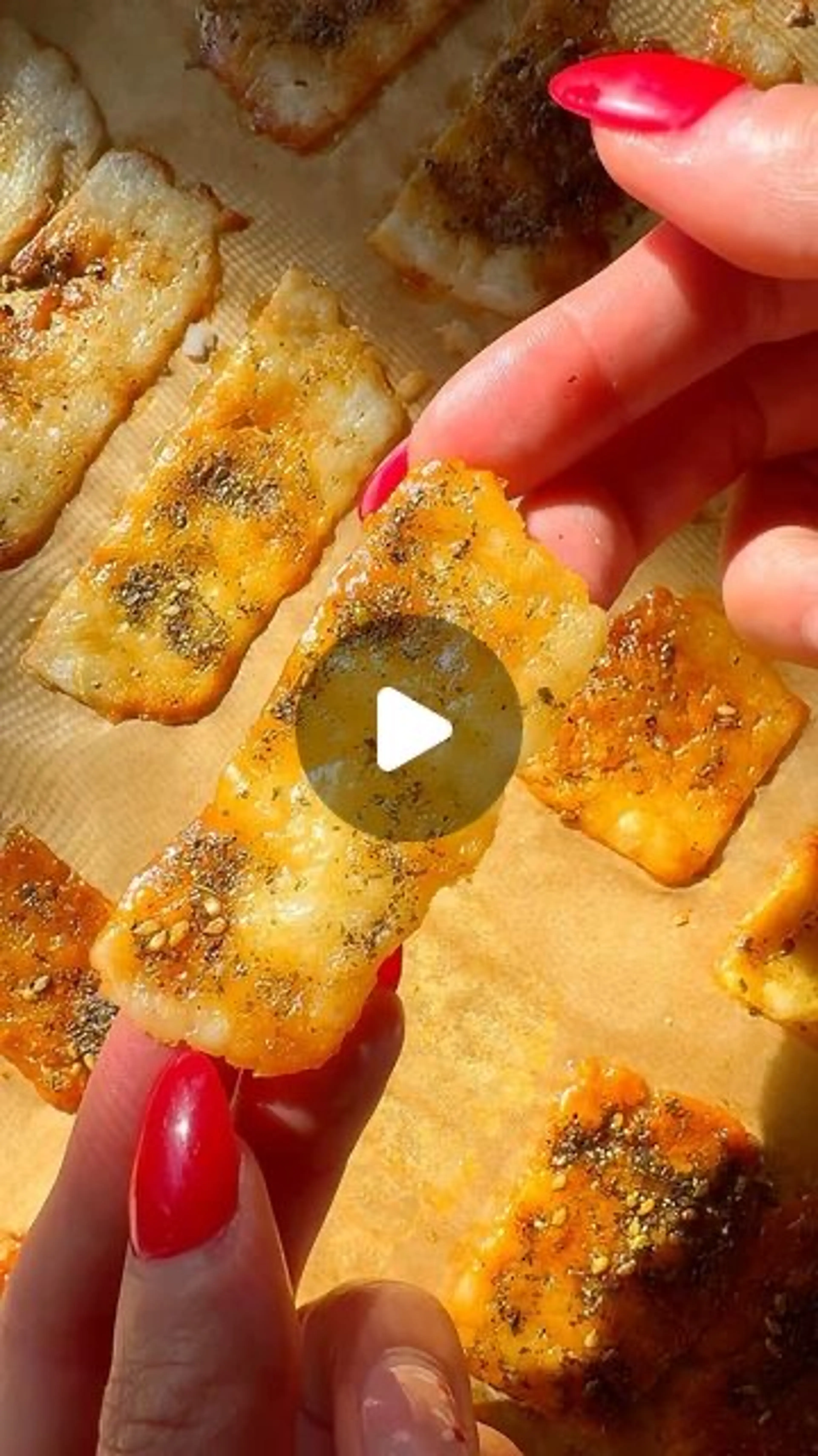 Halloumi Chips with Honey & Zaatar