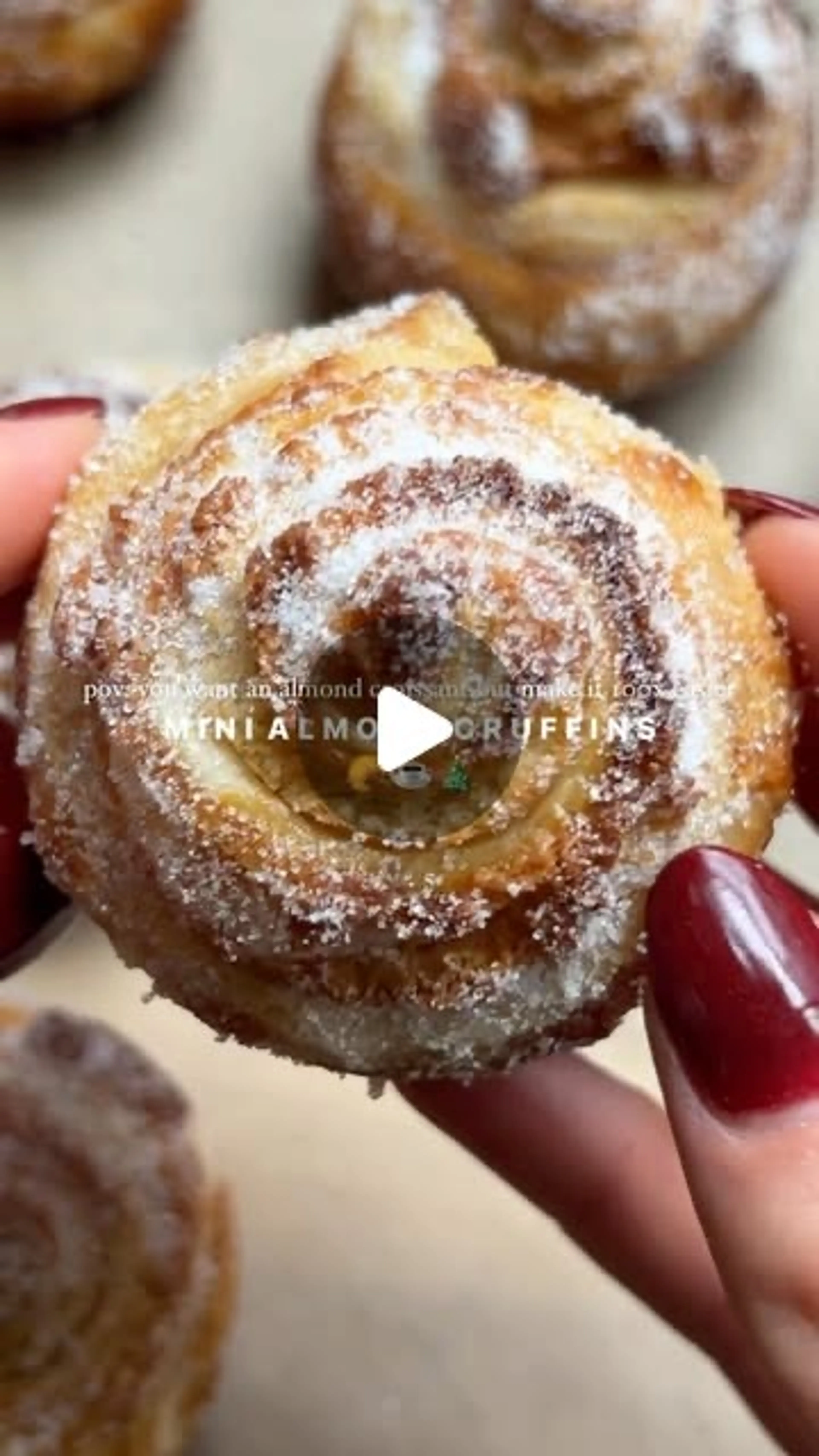 Mini Almond Cruffins