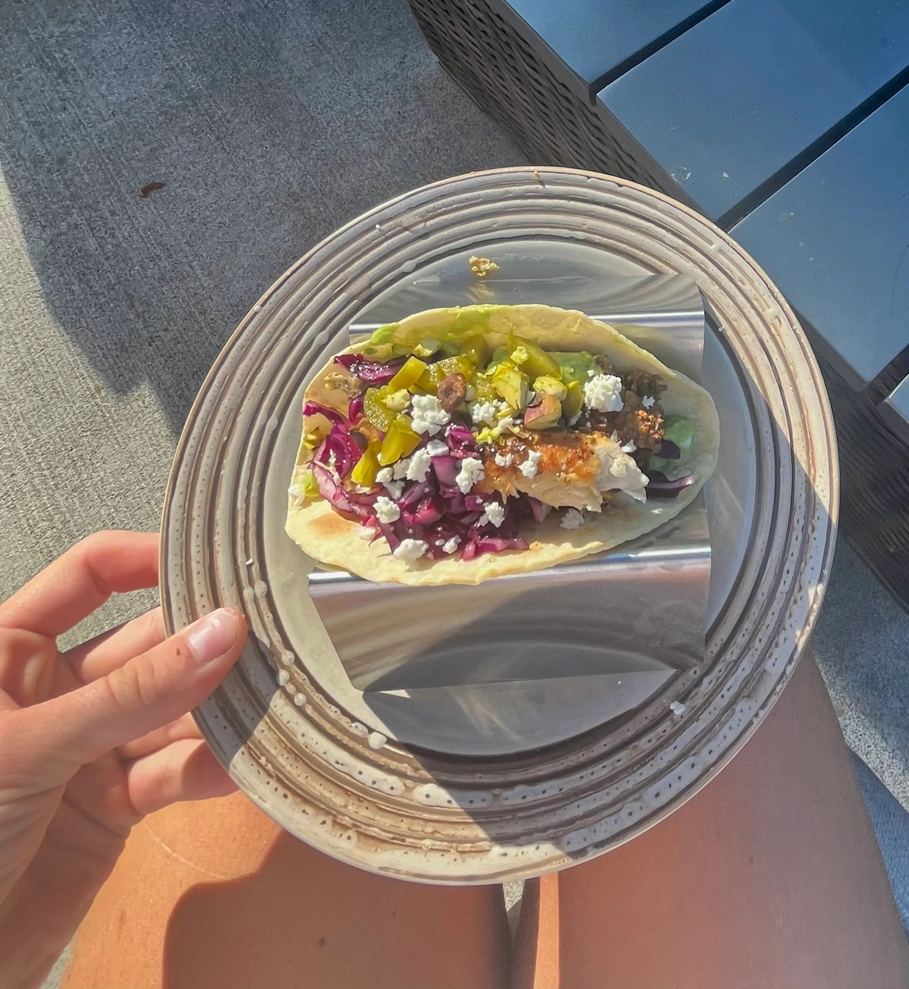 Pistachio Crusted Baja Fish Tacos