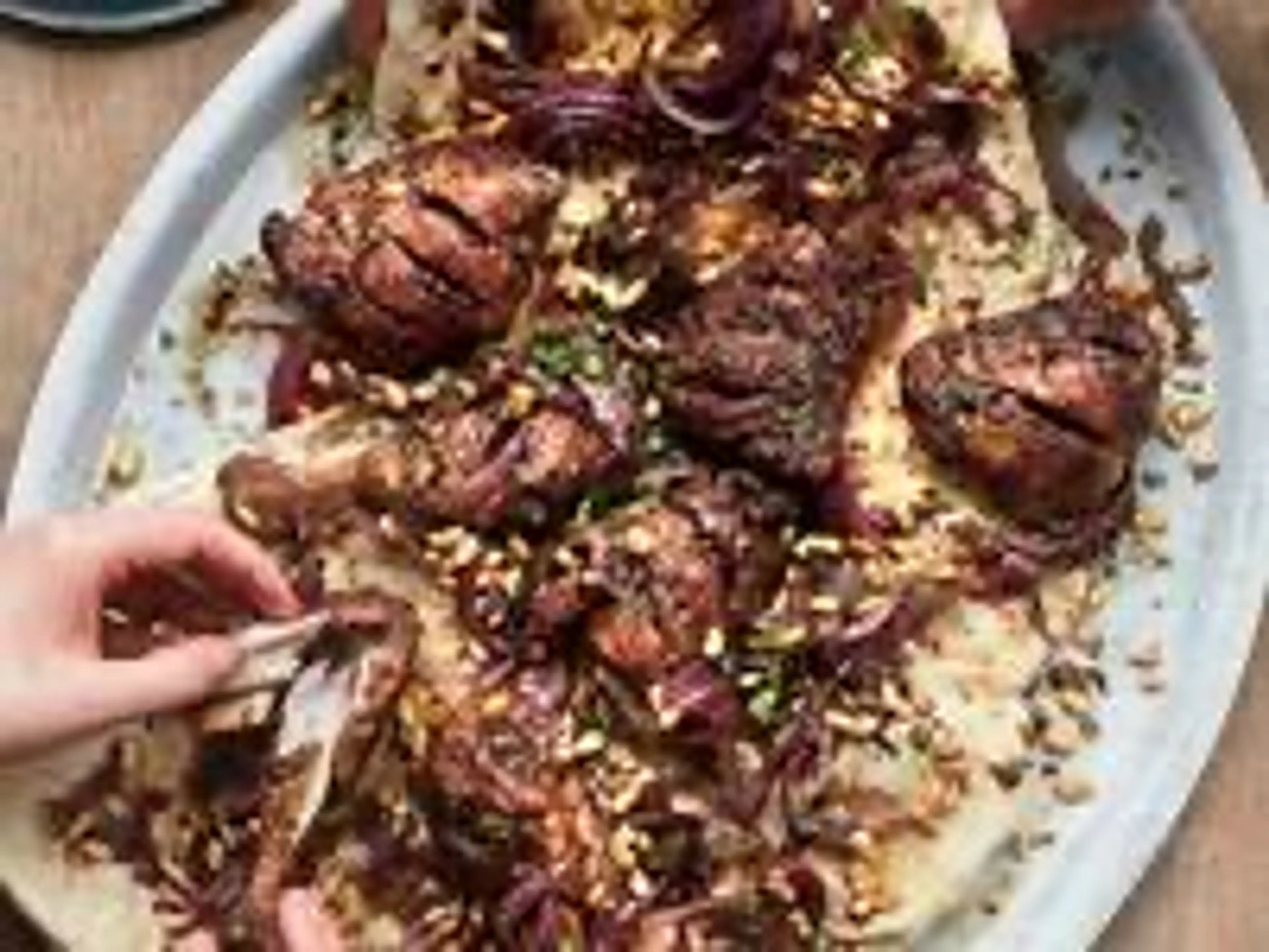 Palestinian Roast Chicken with Sumac and Red Onions