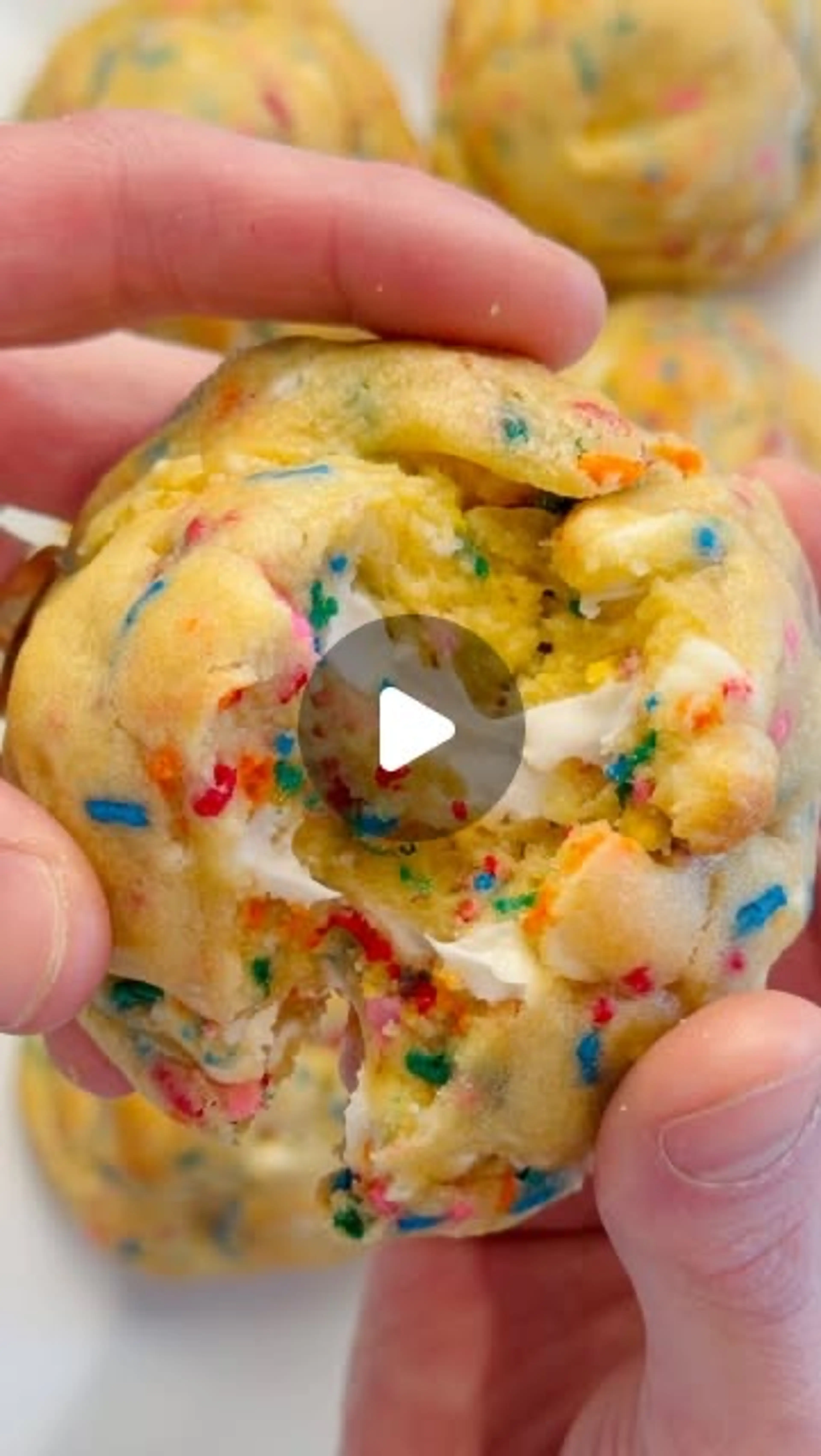 Bakery-style White Chocolate Chip Sugar Cookies wit