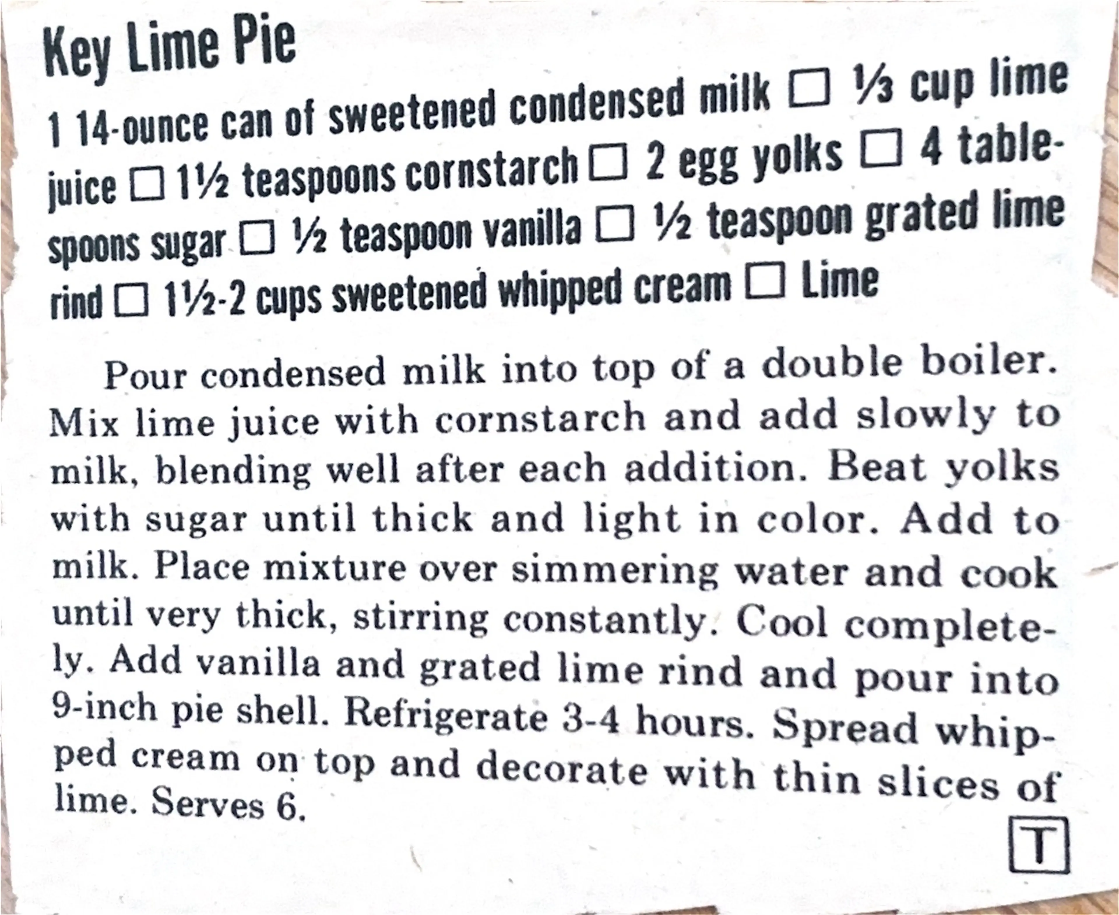 Key Lime Pie
